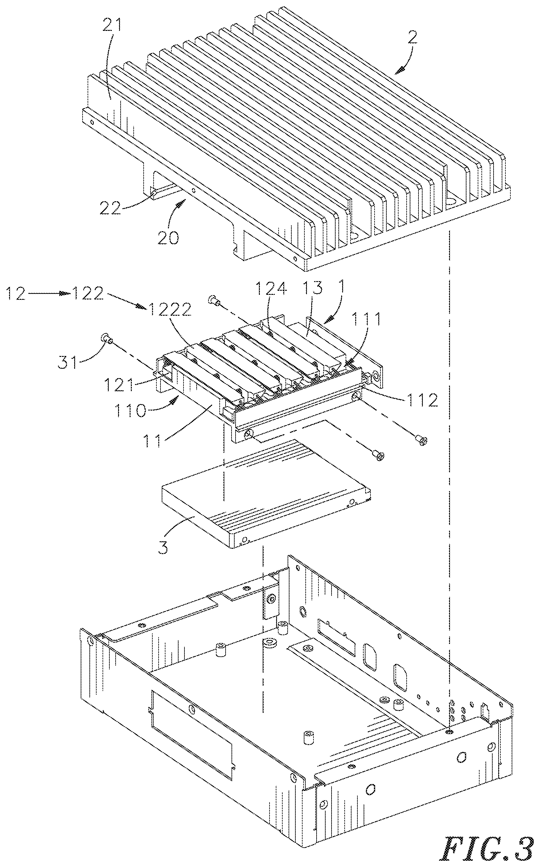 Patent US12328846 Figure 3 – Elastic heat conduction mechanism for electronic devices