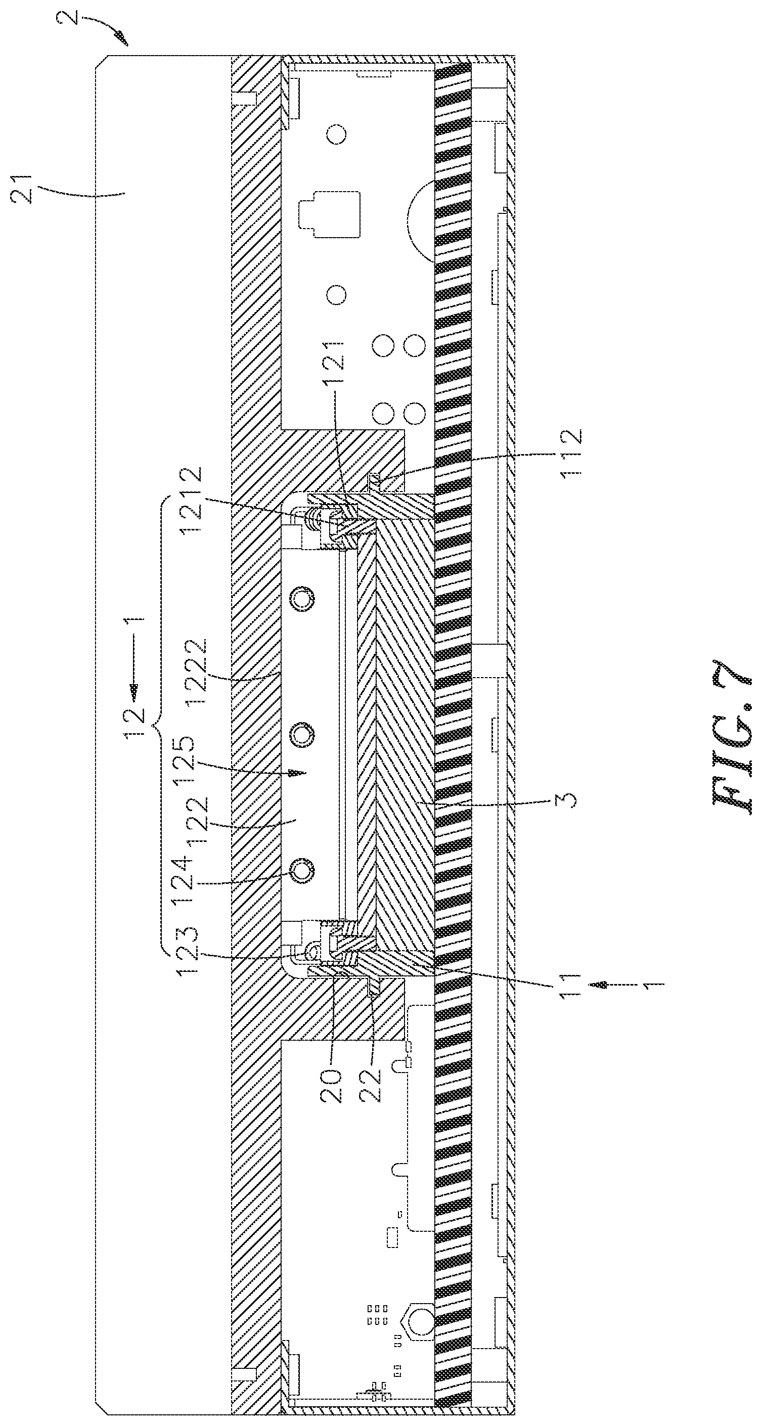 Patent US12328846 Figure 7 – Elastic heat conduction mechanism for electronic devices
