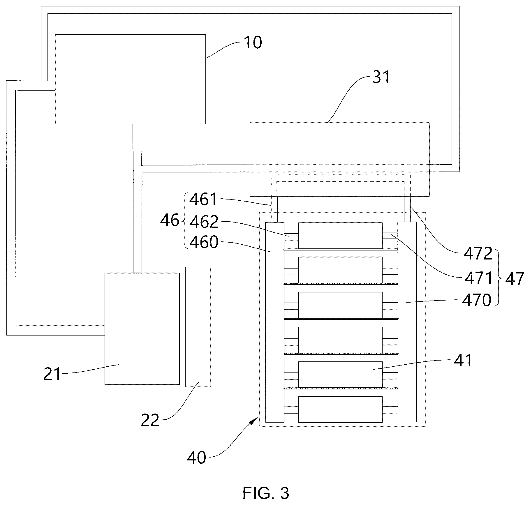 Patent US12328850 Figure 3 – Data center cooling system and data center