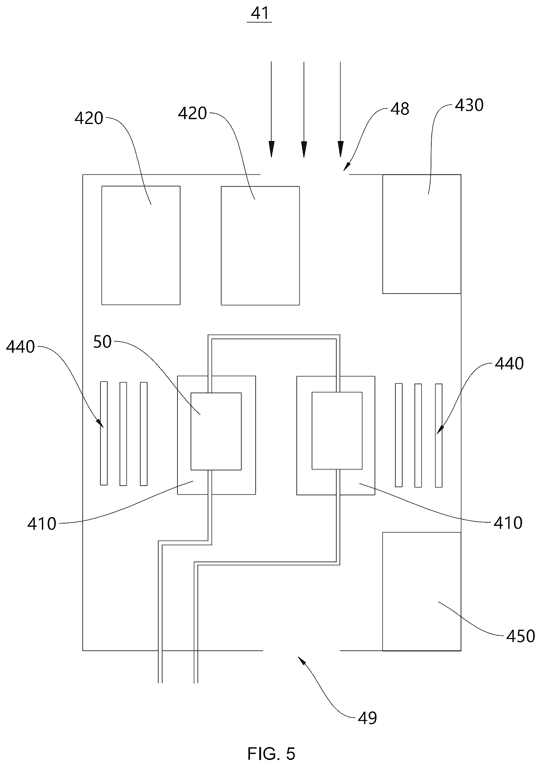 Patent US12328850 Figure 5 – Data center cooling system and data center