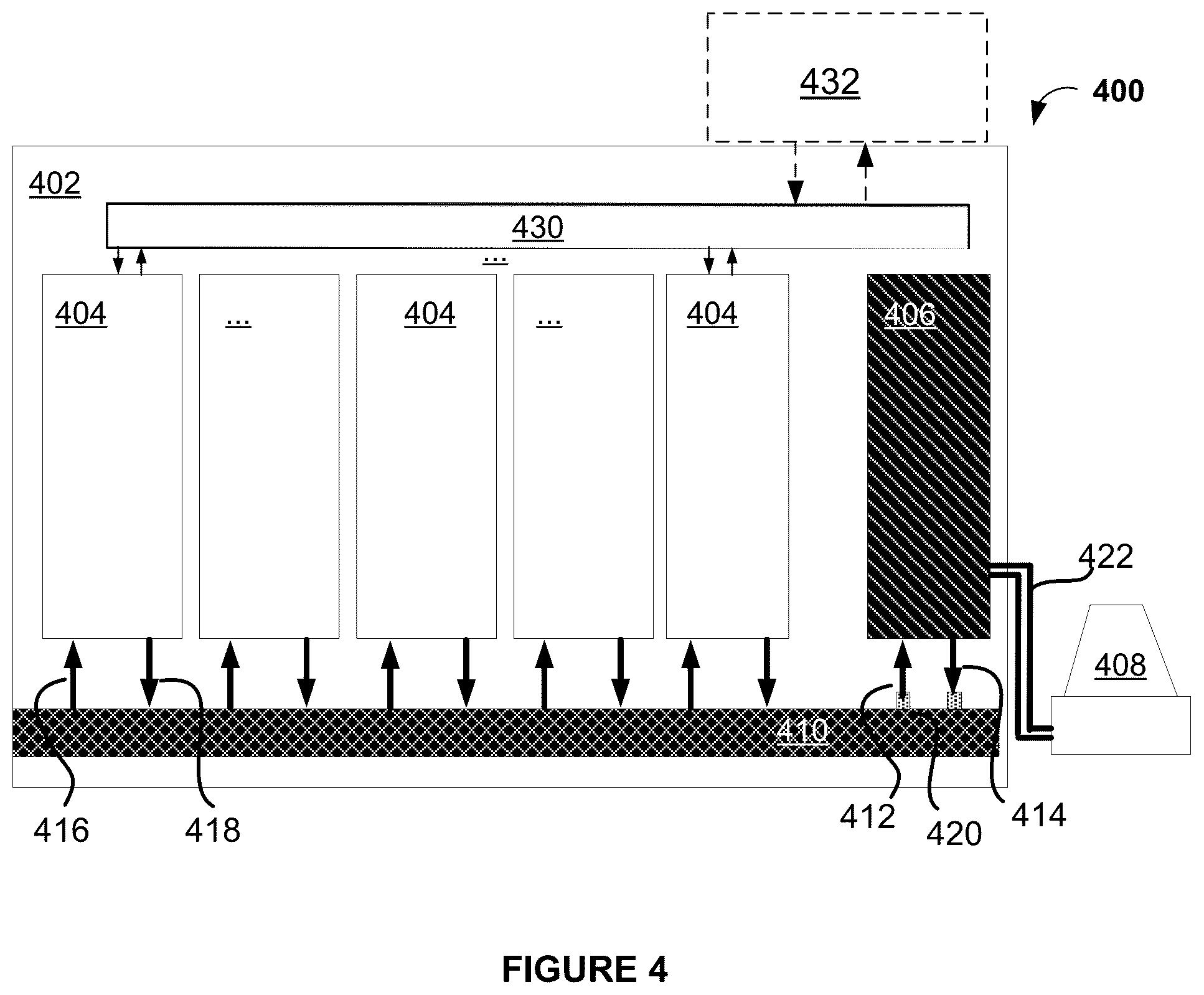 Patent US12328851 Figure 4 – Intelligent refrigerant-assisted liquid-to-air heat exchanger for datacenter cooling systems