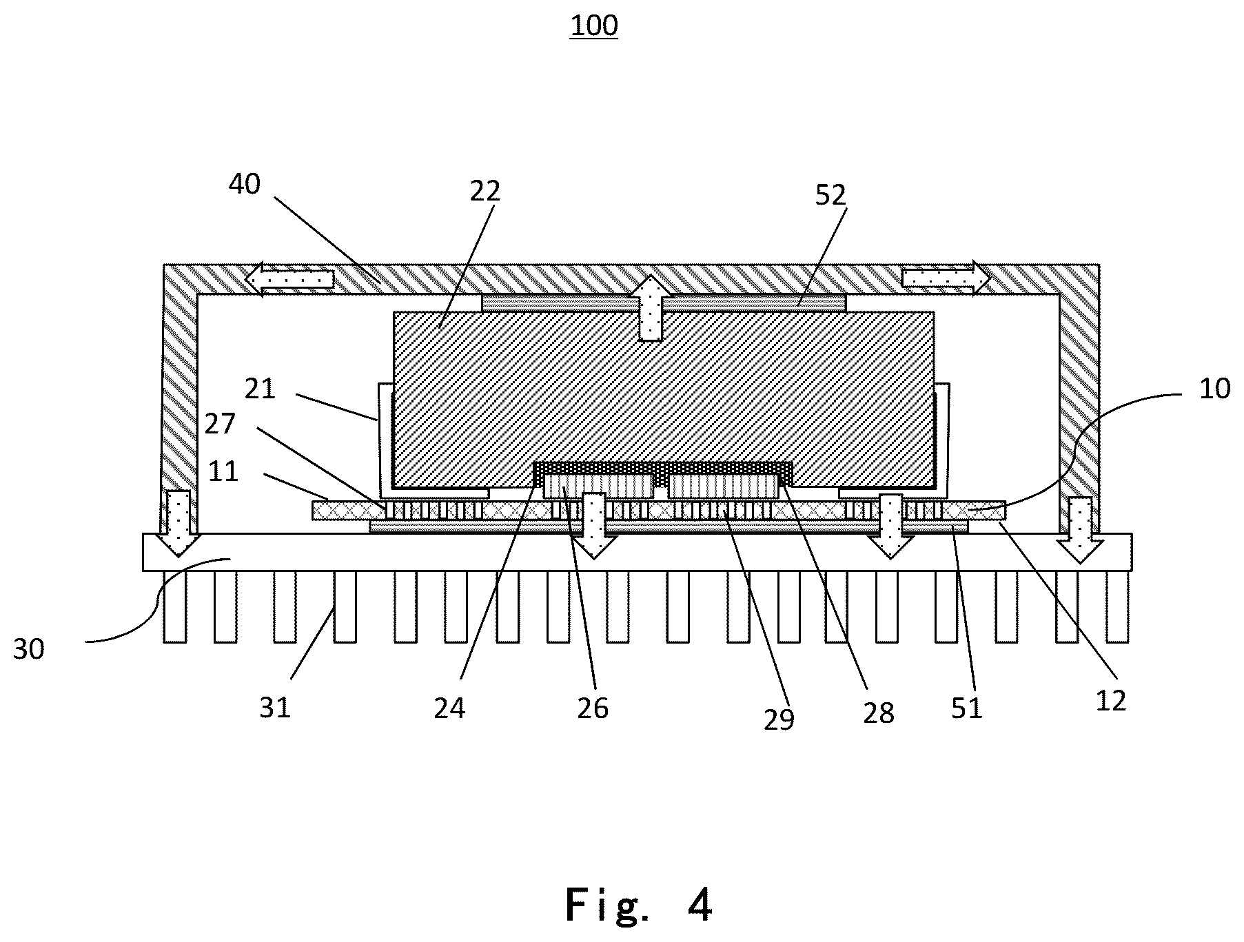 Patent US12328853 Figure 4 – Power supply device and printed circuit board device comprising same