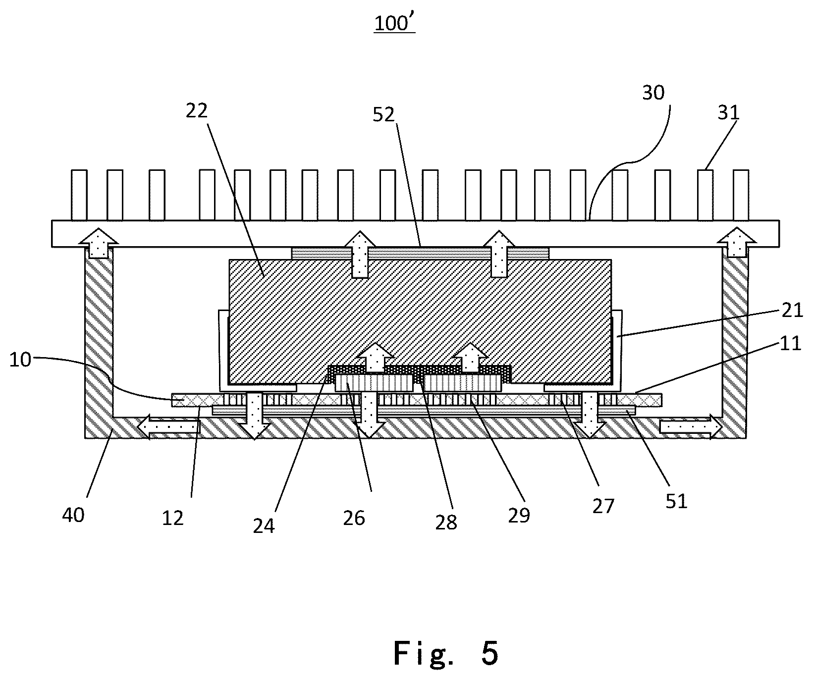 Patent US12328853 Figure 5 – Power supply device and printed circuit board device comprising same