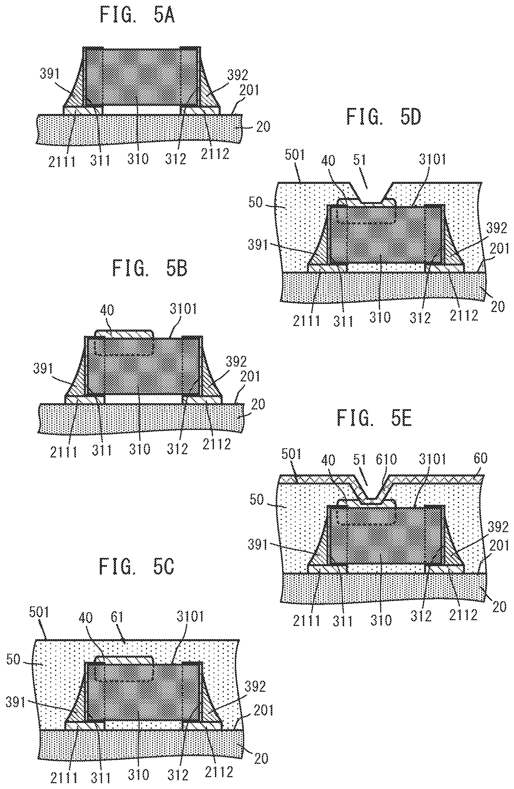 Patent US12328857 Figure 5 – Electronic component module and method of manufacturing electronic component module