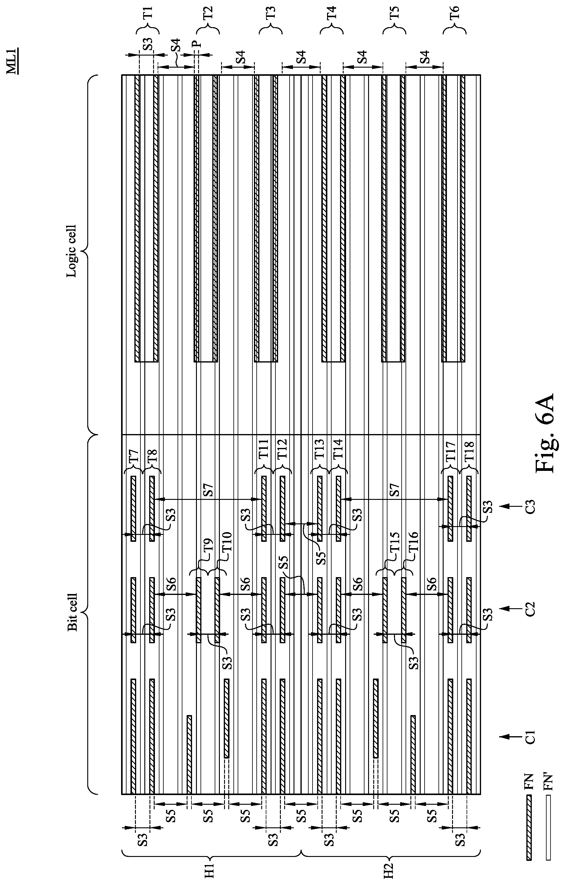 Patent US12328860 Figure 6 – Semiconductor device with increased unity density