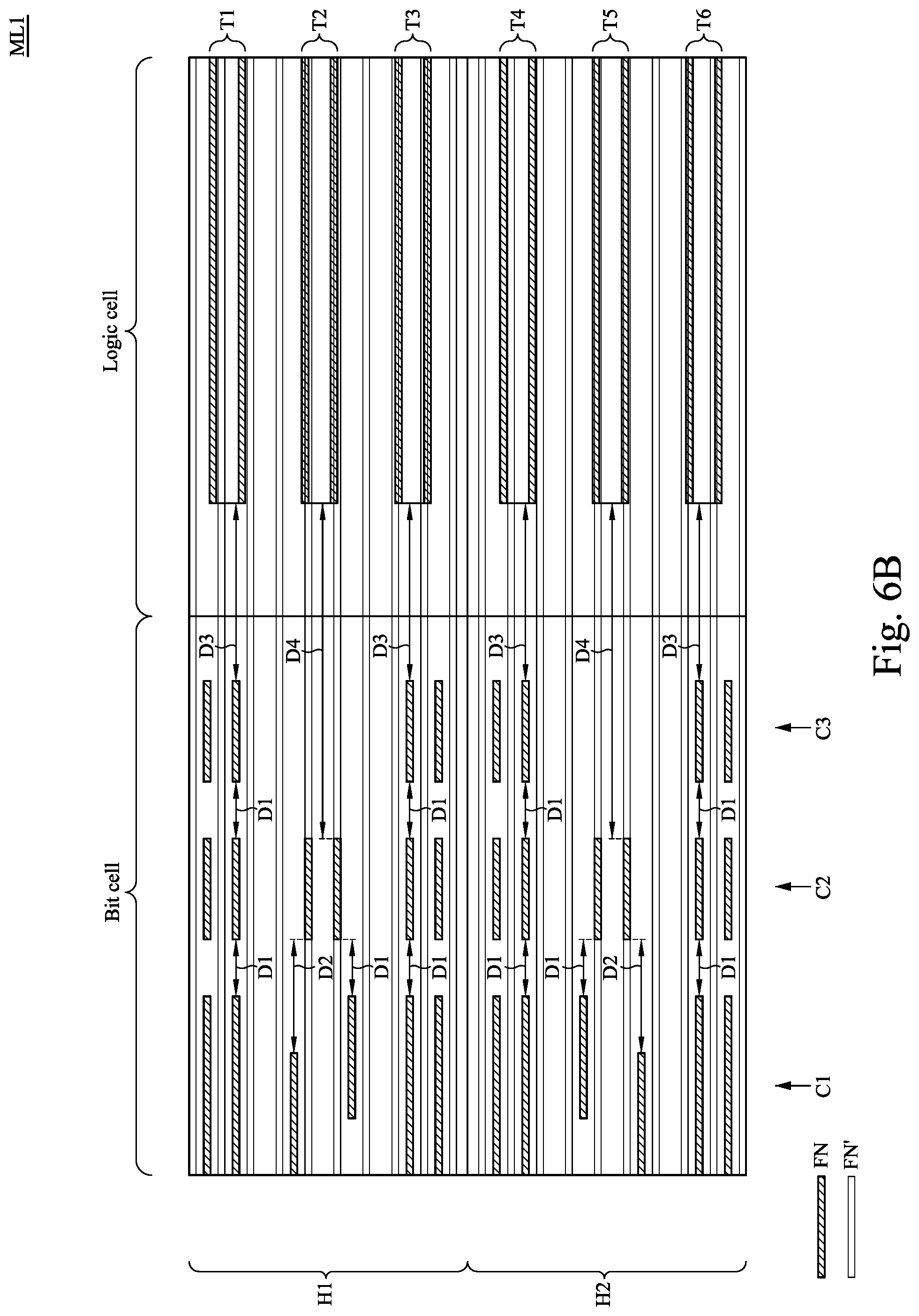 Patent US12328860 Figure 7 – Semiconductor device with increased unity density