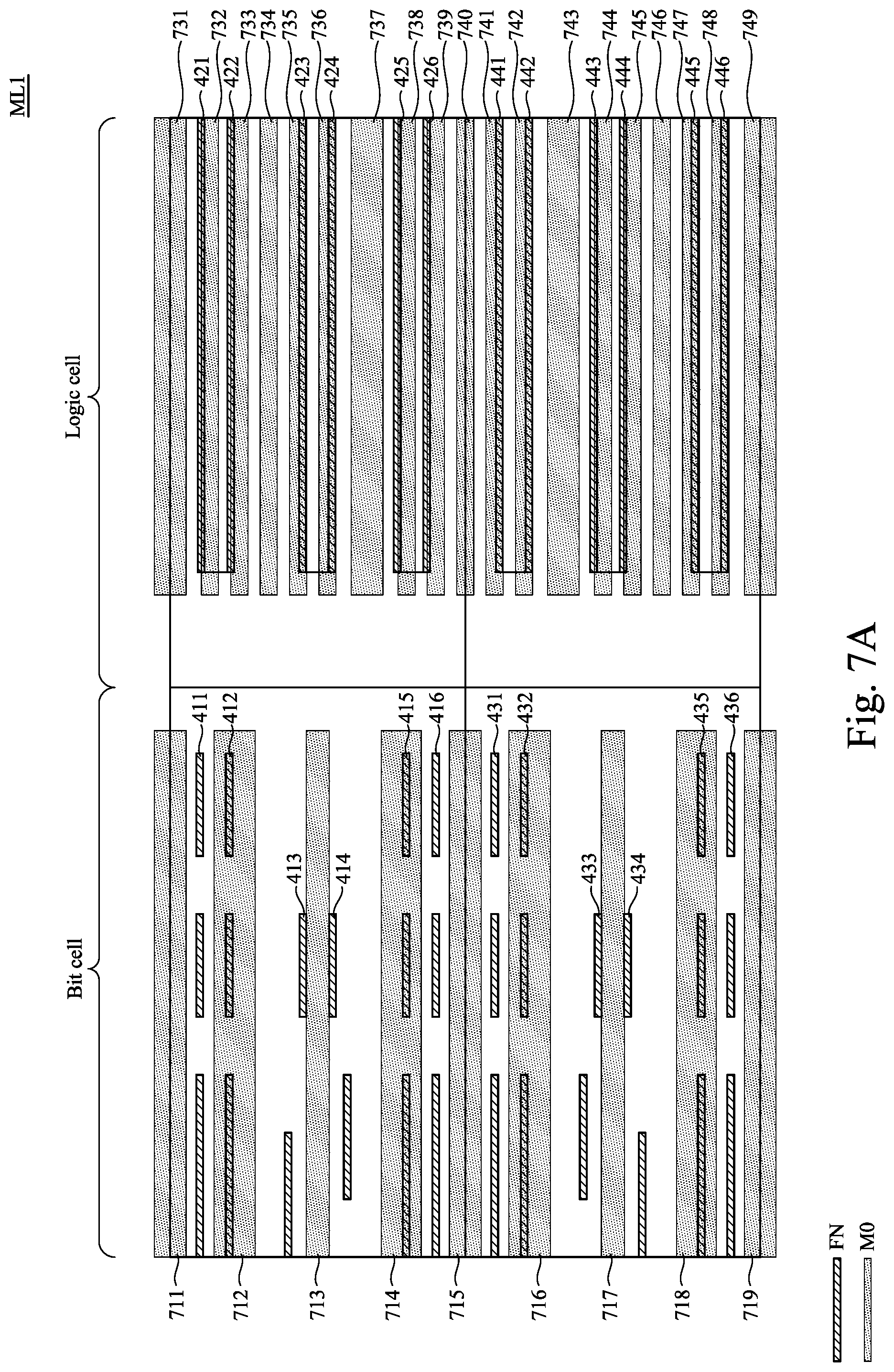 Patent US12328860 Figure 8 – Semiconductor device with increased unity density