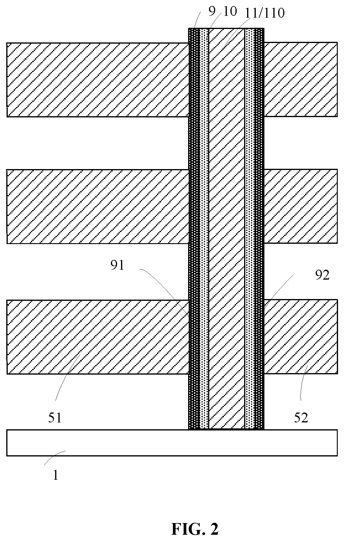 Patent US12328863 Figure 2 – Transistor, 3D memory and manufacturing method therefor, and electronic device