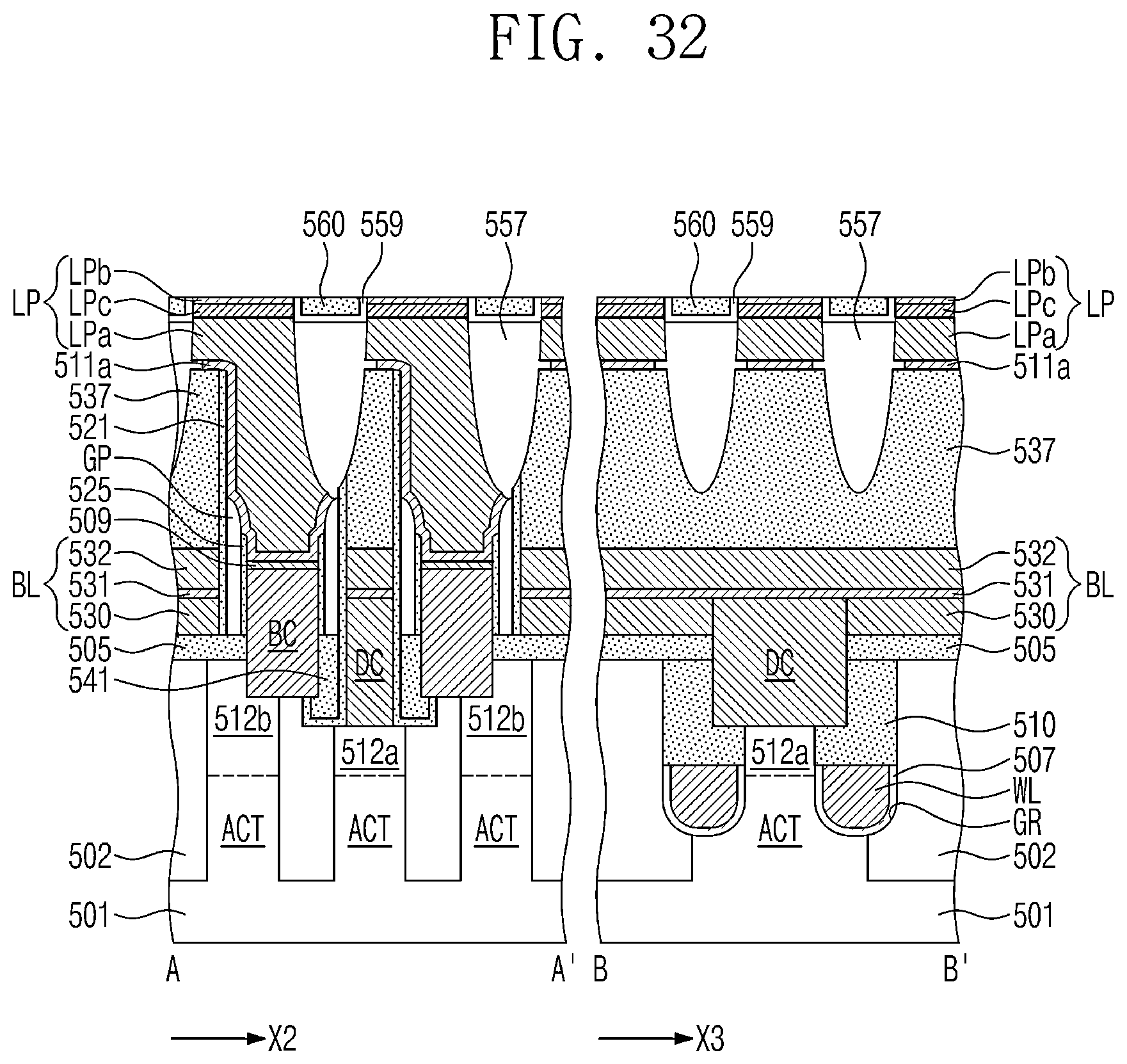 Patent US12328865 Figure 20 – Semiconductor device and method of fabricating the same