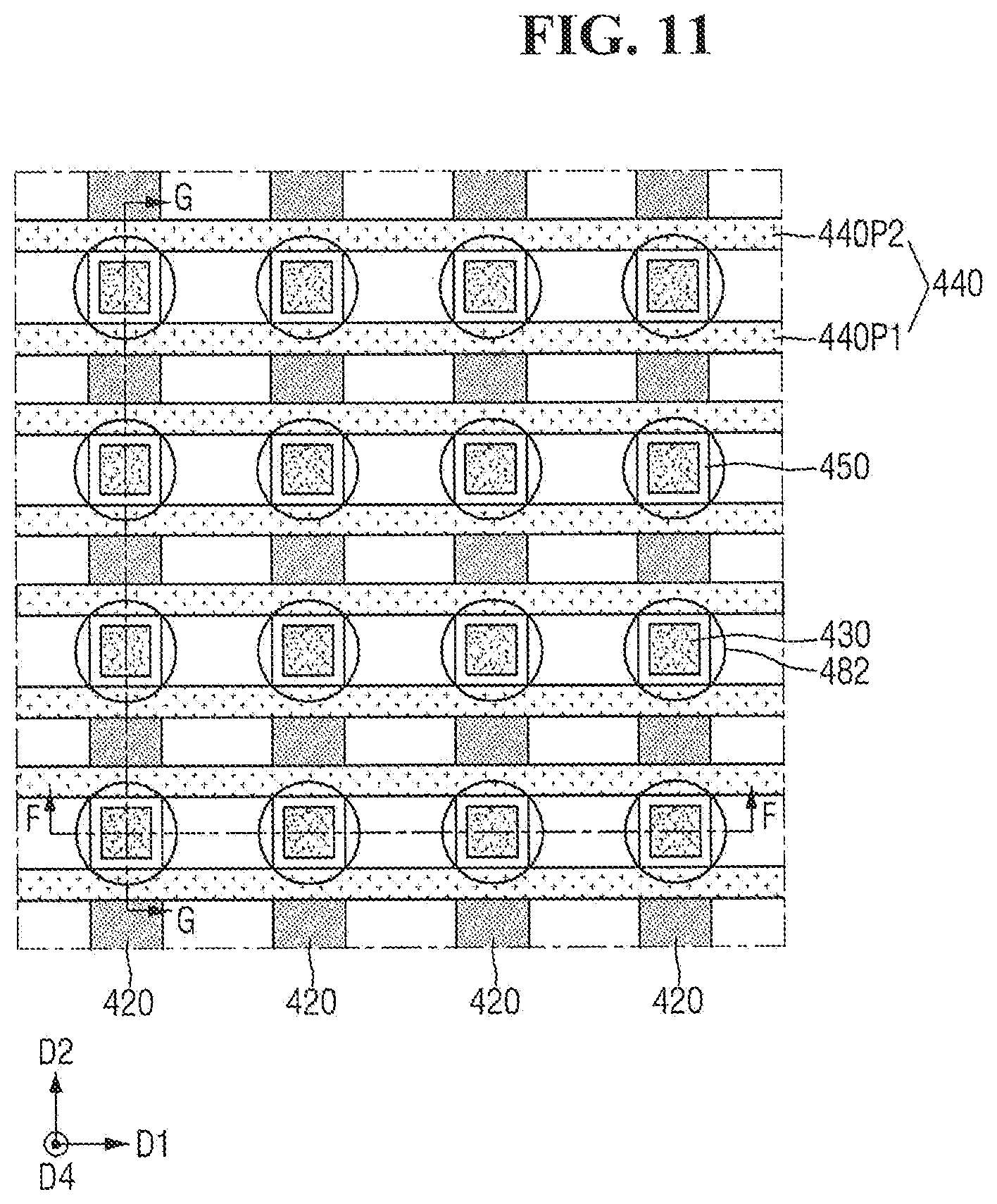Patent US12328869 Figure 11 – Semiconductor memory devices and methods for fabricating the same