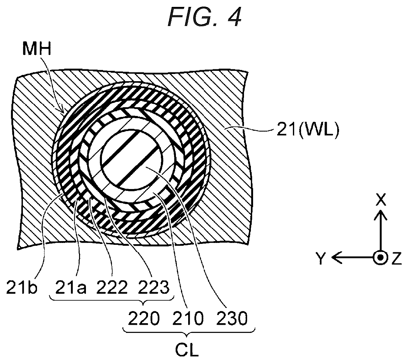 Patent US12328874 Figure 4 – Semiconductor storage device