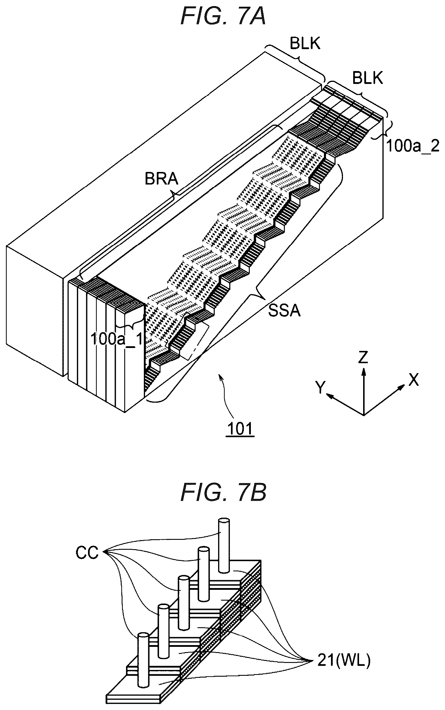 Patent US12328874 Figure 7 – Semiconductor storage device