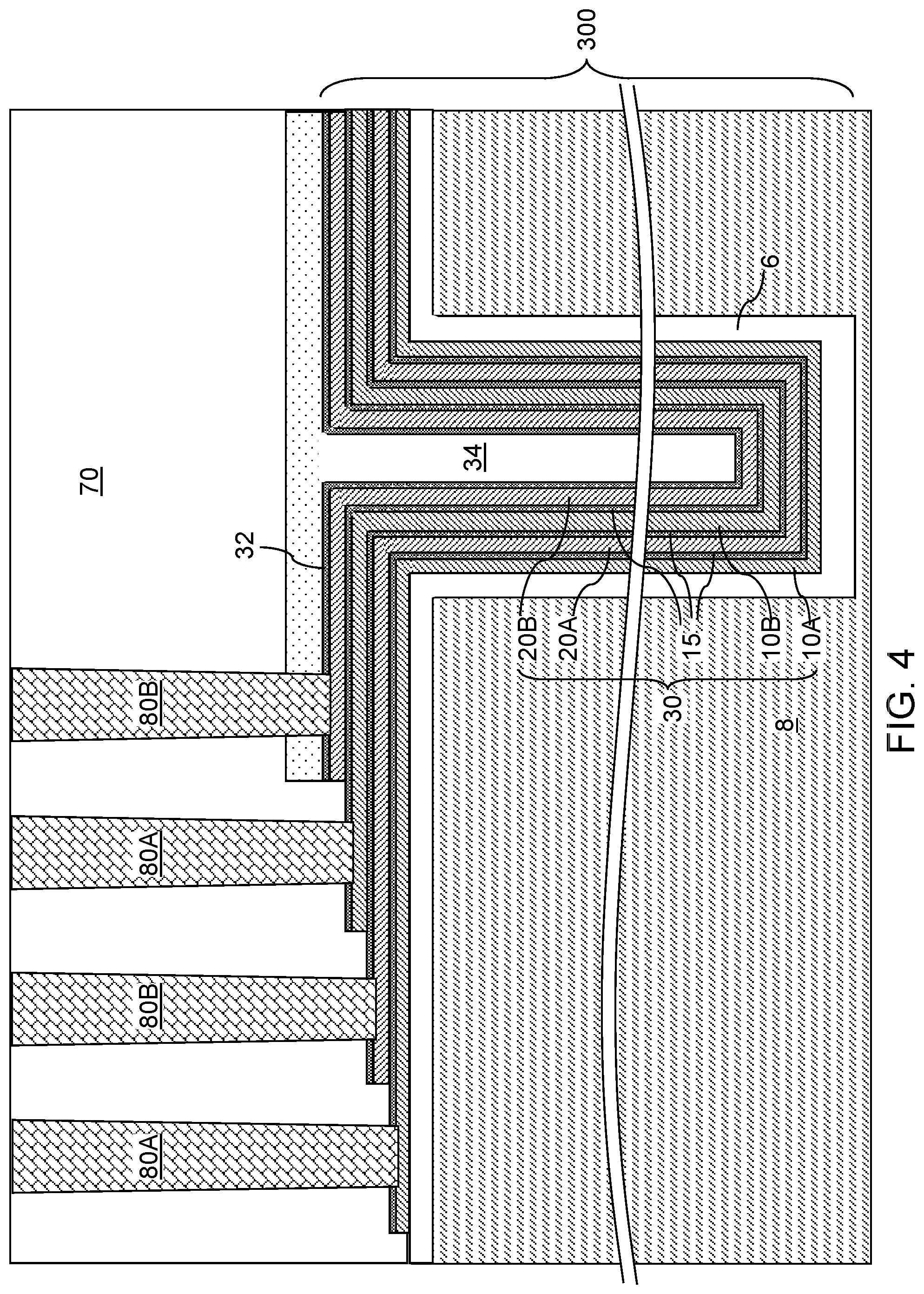 Patent US12328881 Figure 5 – Deformation-resistant deep trench capacitor structure and methods of forming the same