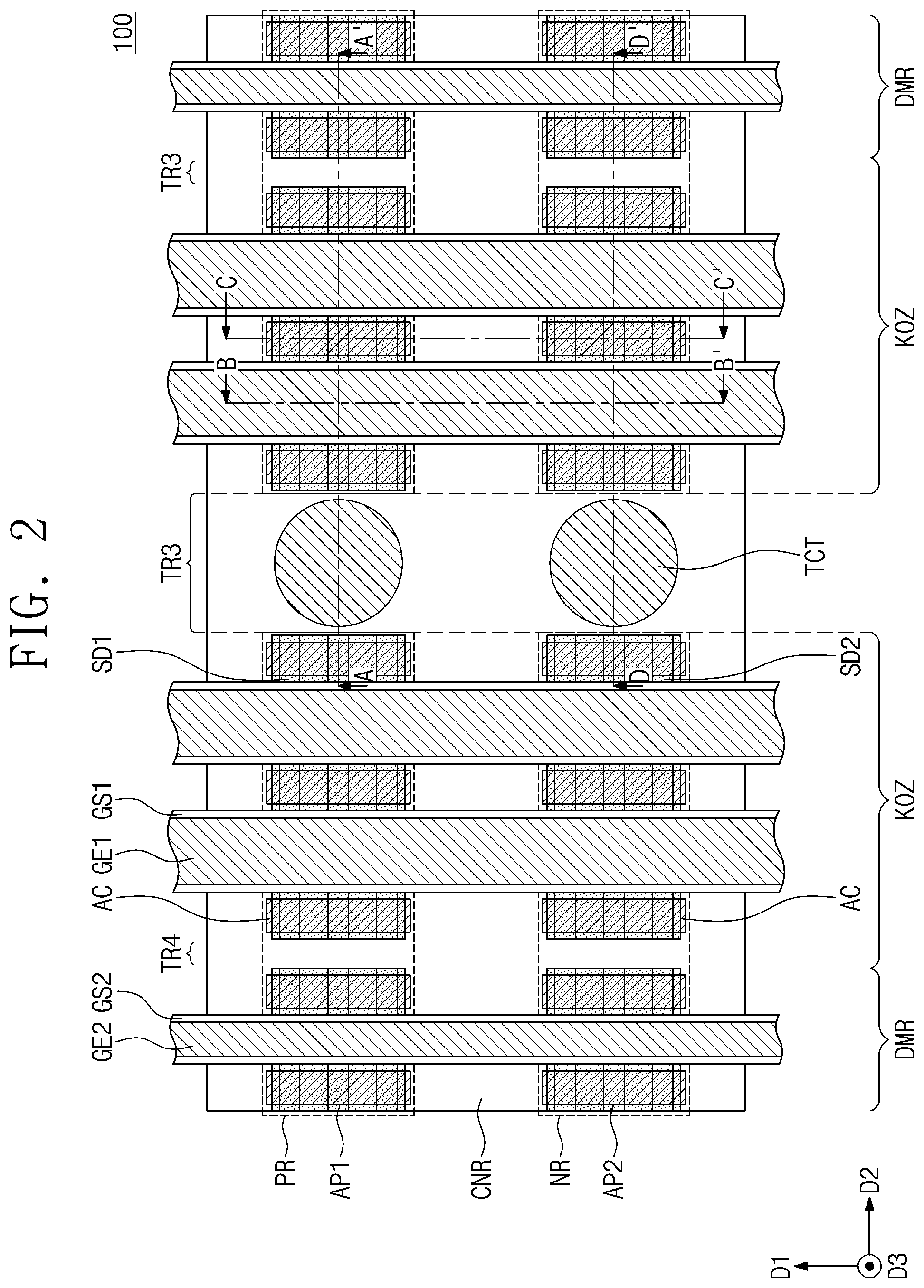 Patent US12328882 Figure 2 – Semiconductor device