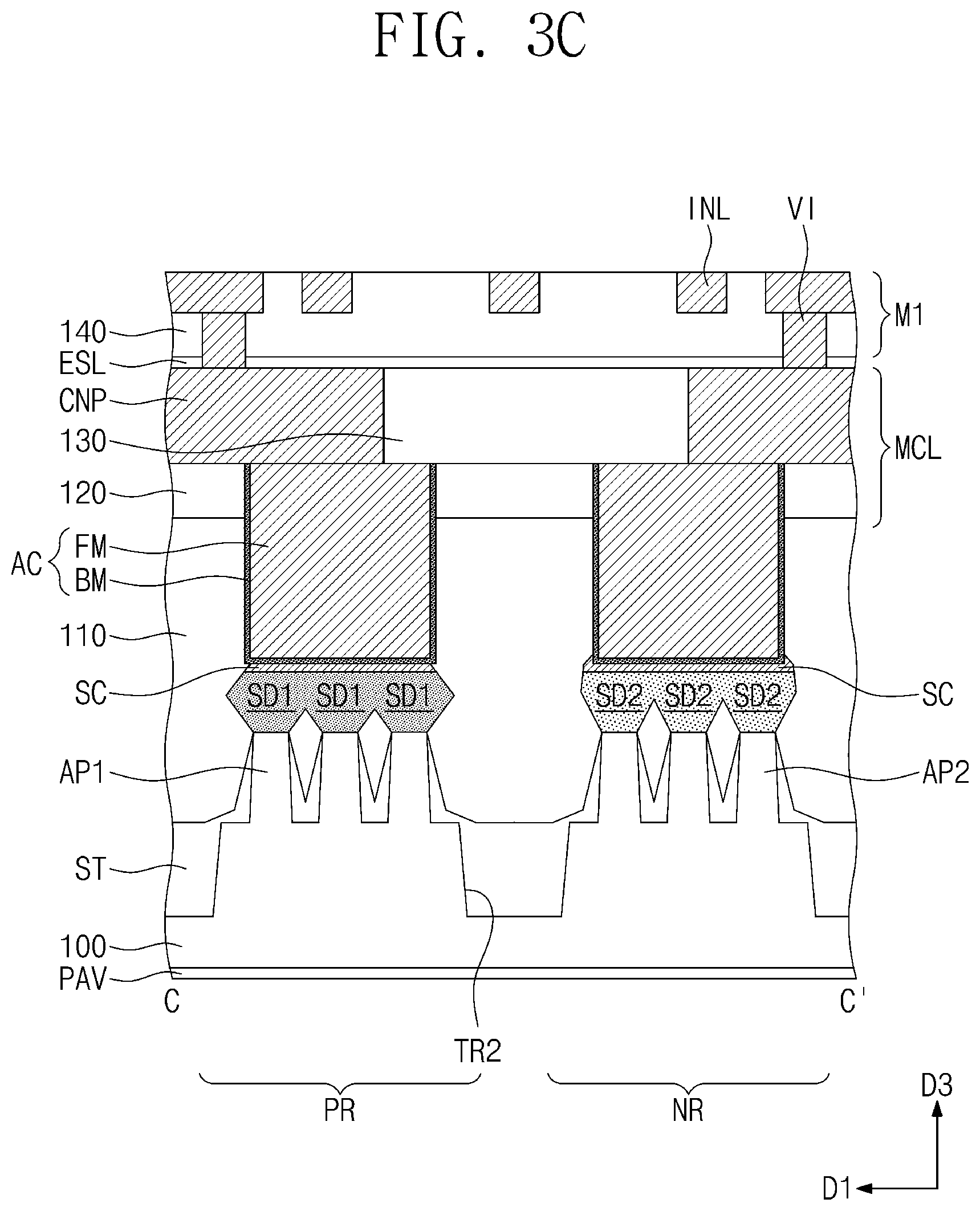 Patent US12328882 Figure 5 – Semiconductor device
