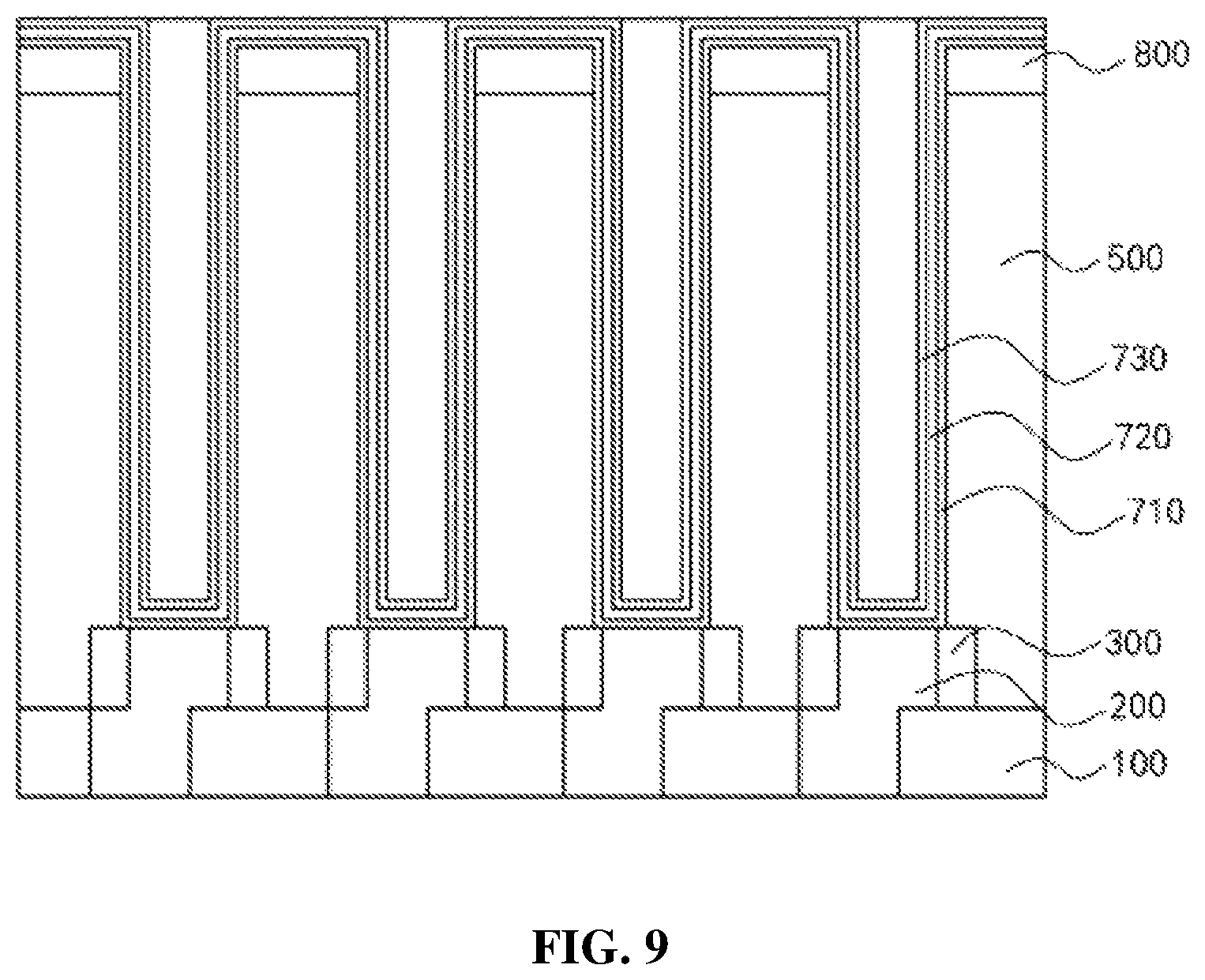 Patent US12328885 Figure 9 – Method for processing capacitive structure and semiconductor structure