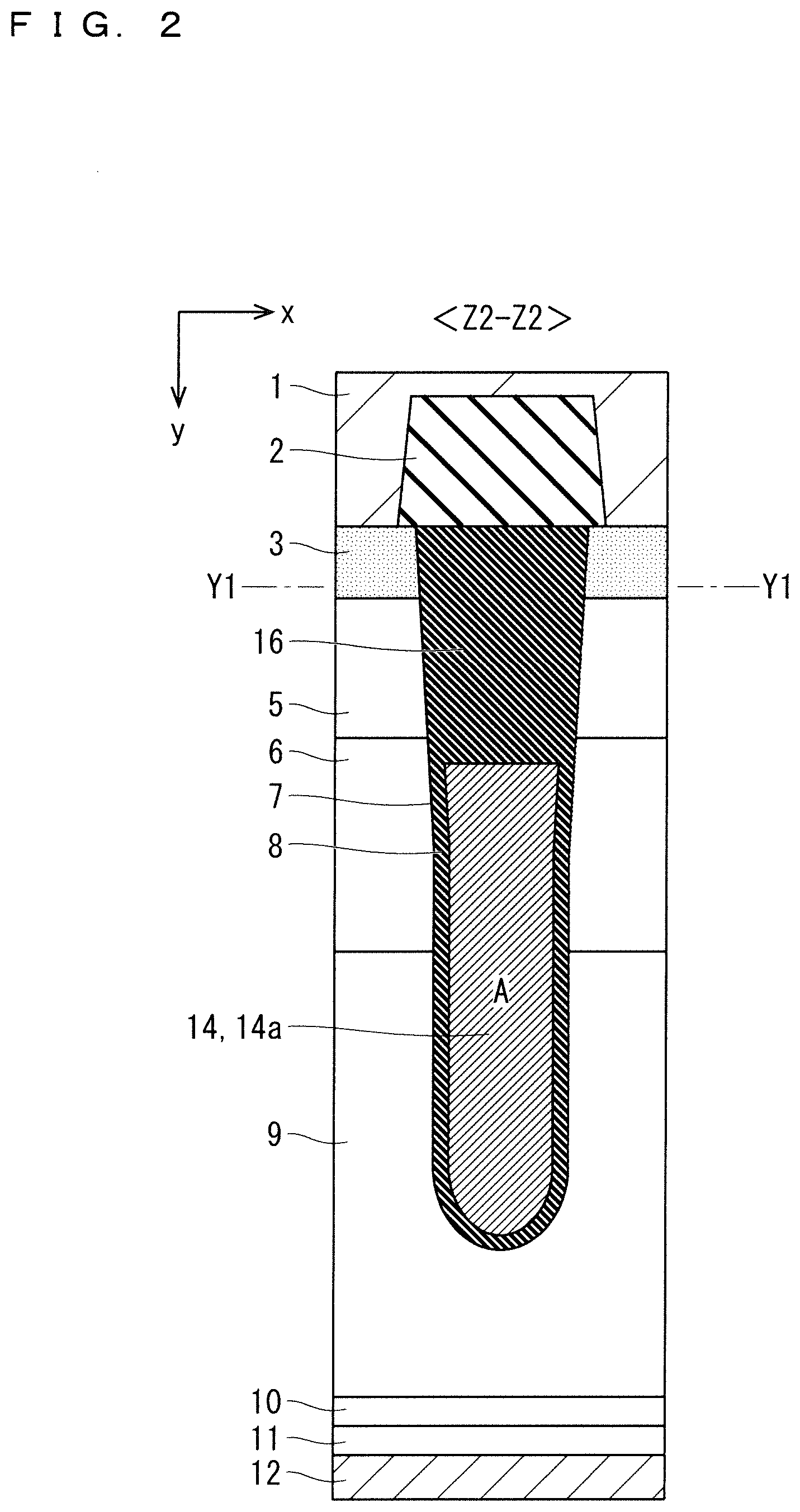 Patent US12328887 Figure 2 – Semiconductor device and method of manufacturing semiconductor device
