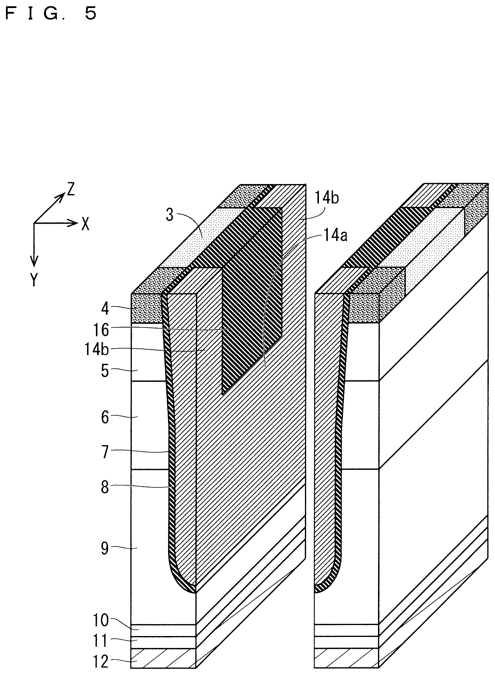 Patent US12328887 Figure 5 – Semiconductor device and method of manufacturing semiconductor device
