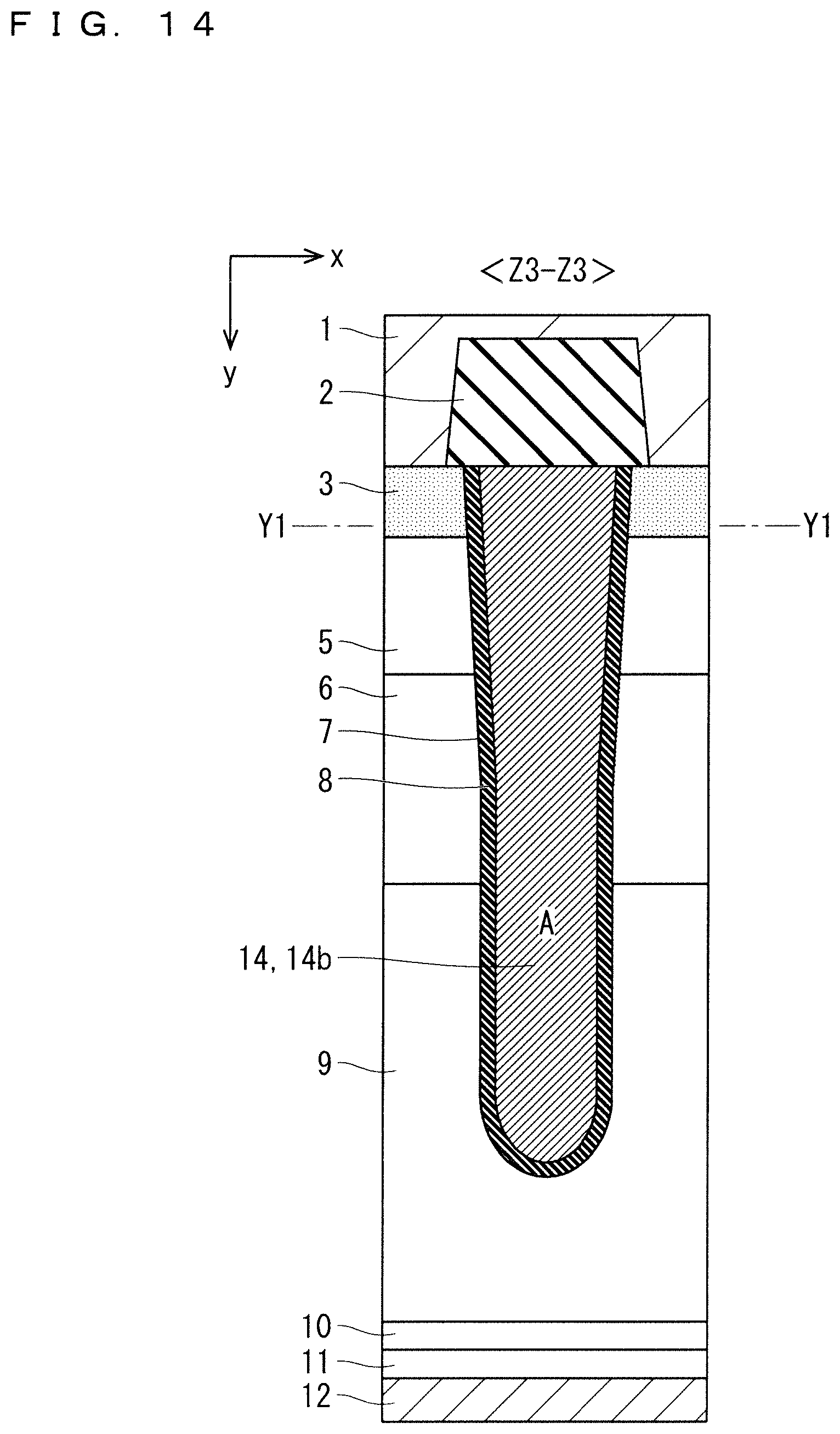 Patent US12328887 Figure 14 – Semiconductor device and method of manufacturing semiconductor device