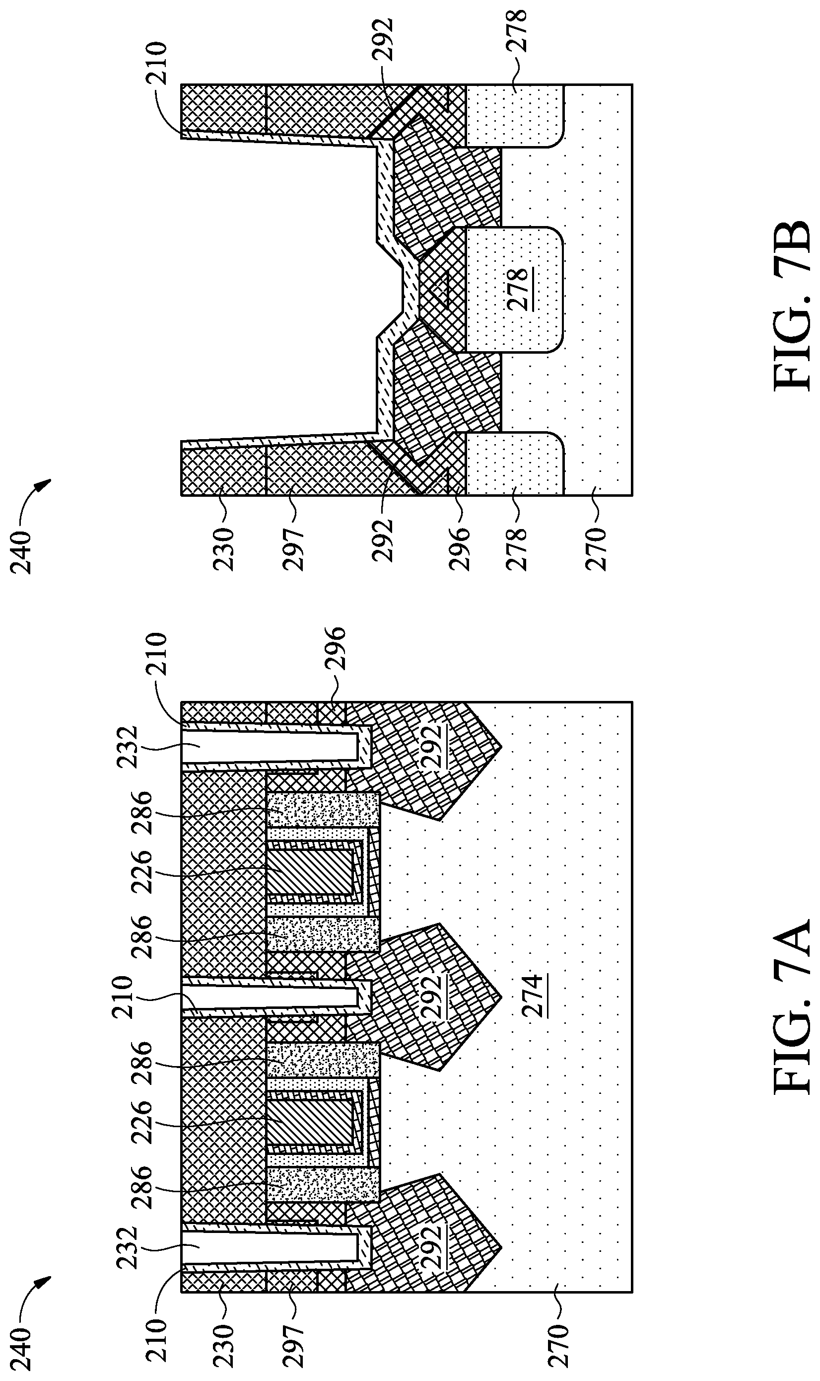 Patent US12328890 Figure 7 – Contact with a silicide region