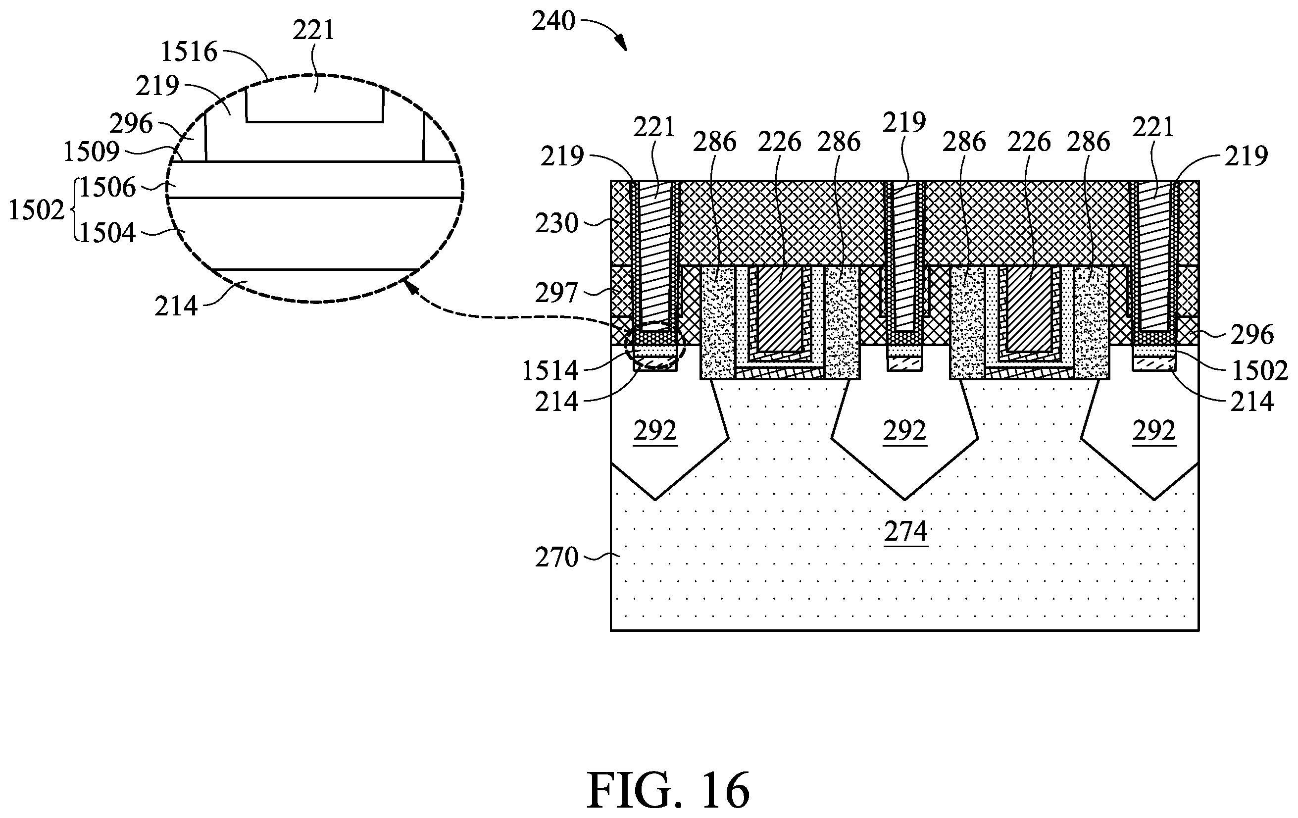 Patent US12328890 Figure 15 – Contact with a silicide region