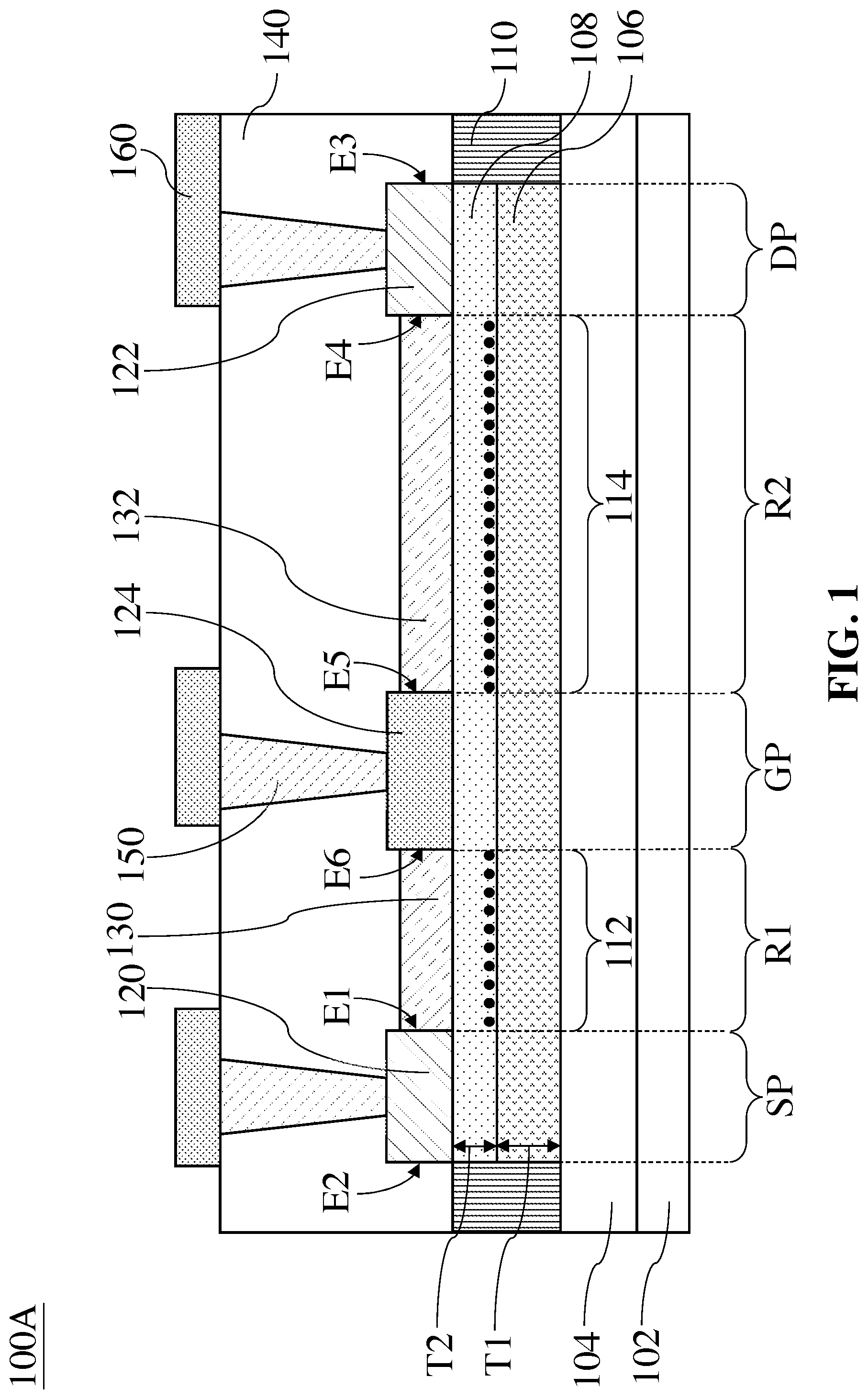 Patent US12328893 — Semiconductor device and method for manufacturing the same — Figure 1