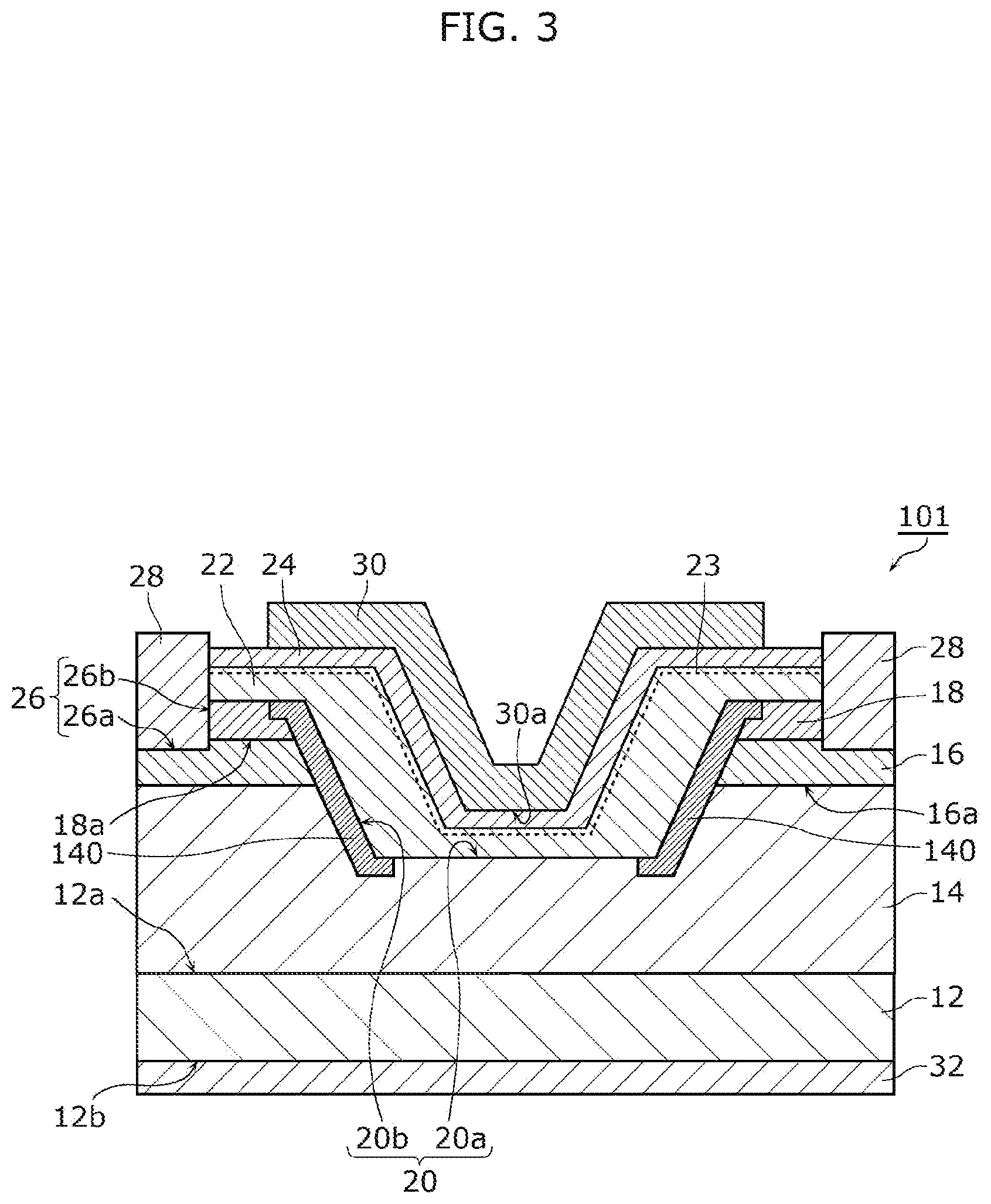 Patent US12328894 Figure 3 – Nitride semiconductor device