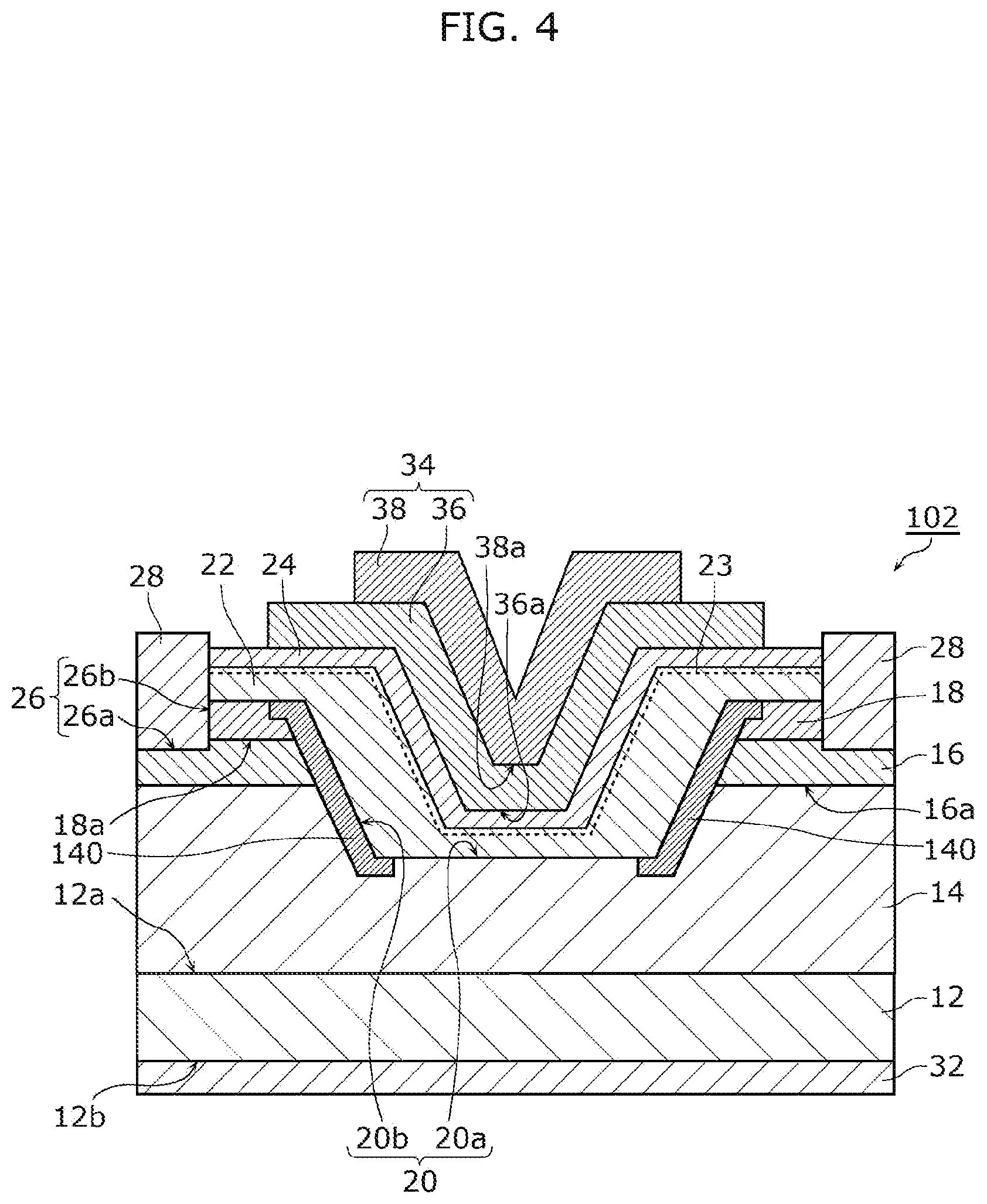 Patent US12328894 Figure 4 – Nitride semiconductor device