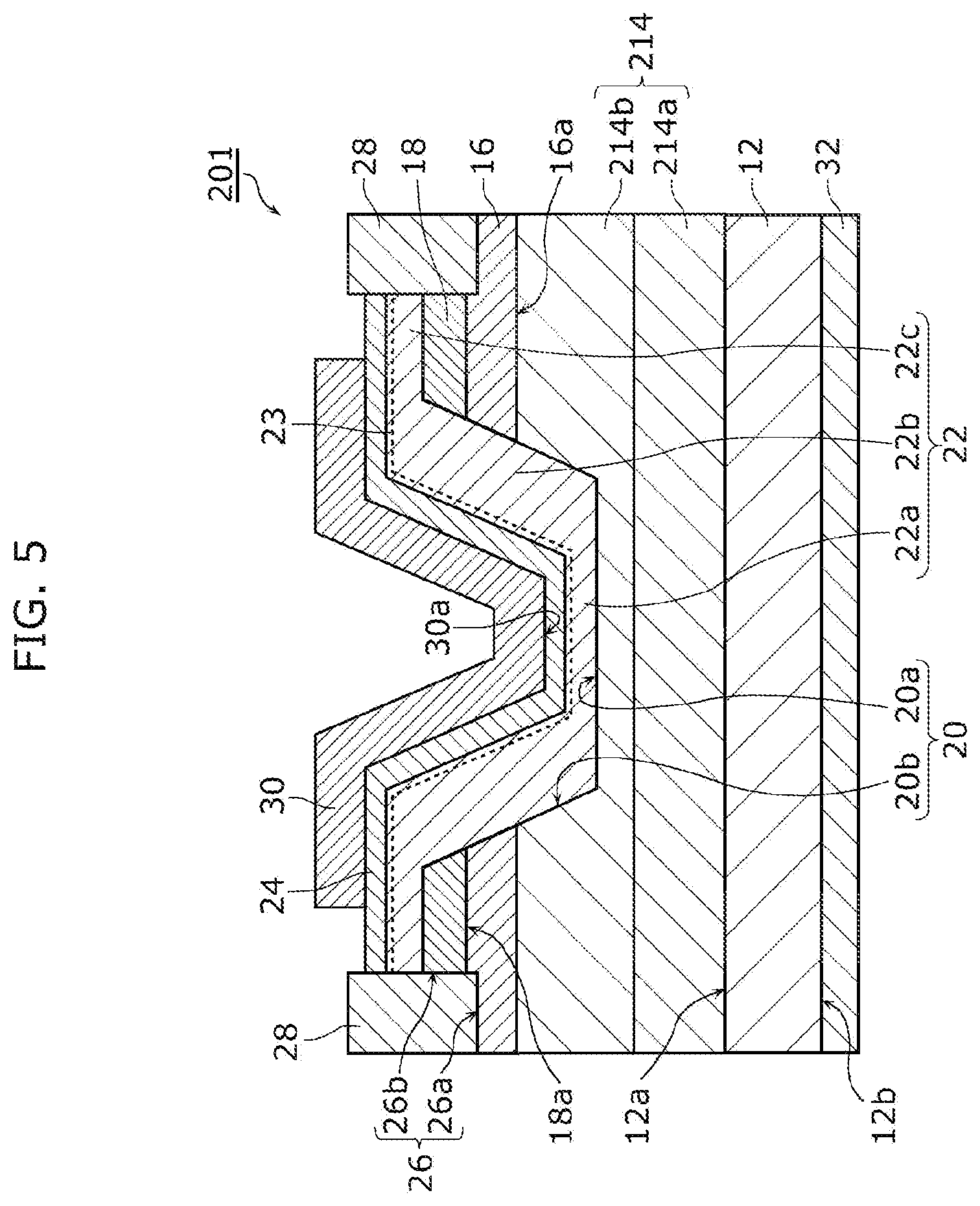 Patent US12328894 Figure 5 – Nitride semiconductor device