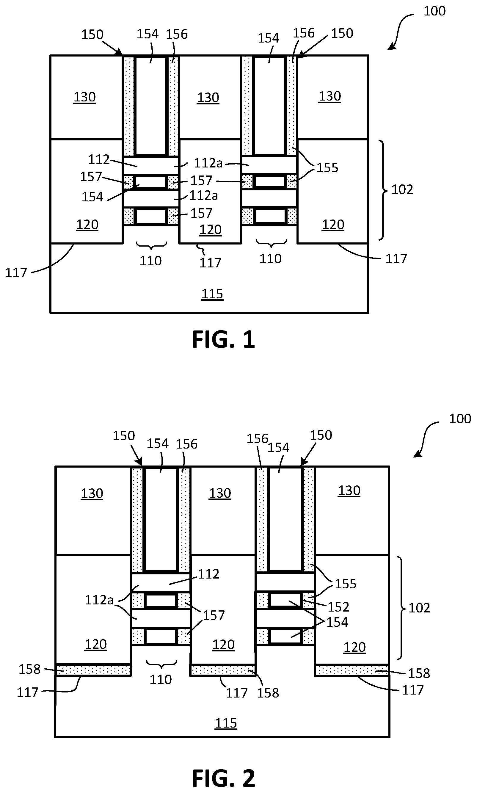 Patent US12328905 Figure 1 – Cavity spacer for nanowire transistors