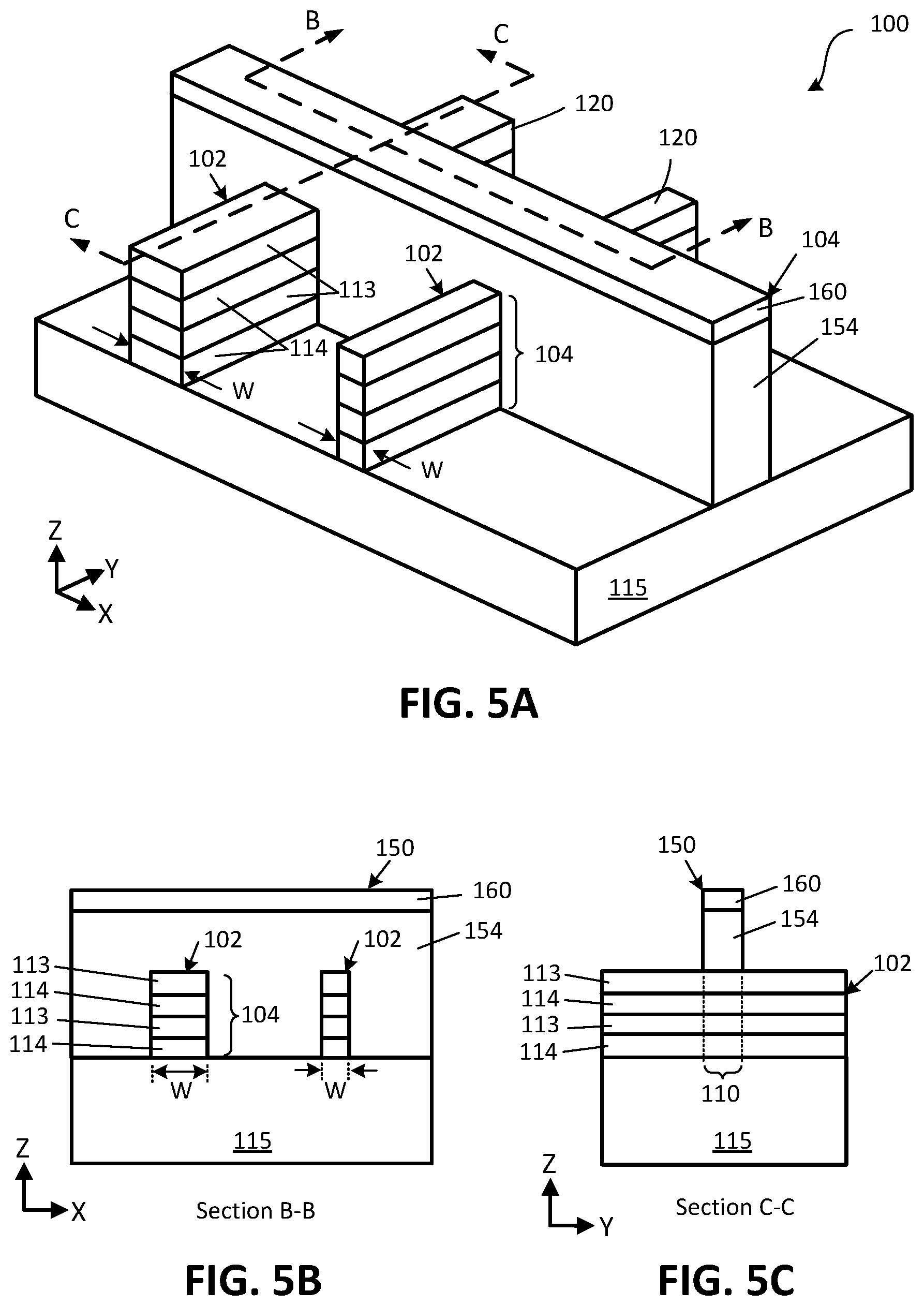 Patent US12328905 Figure 4 – Cavity spacer for nanowire transistors