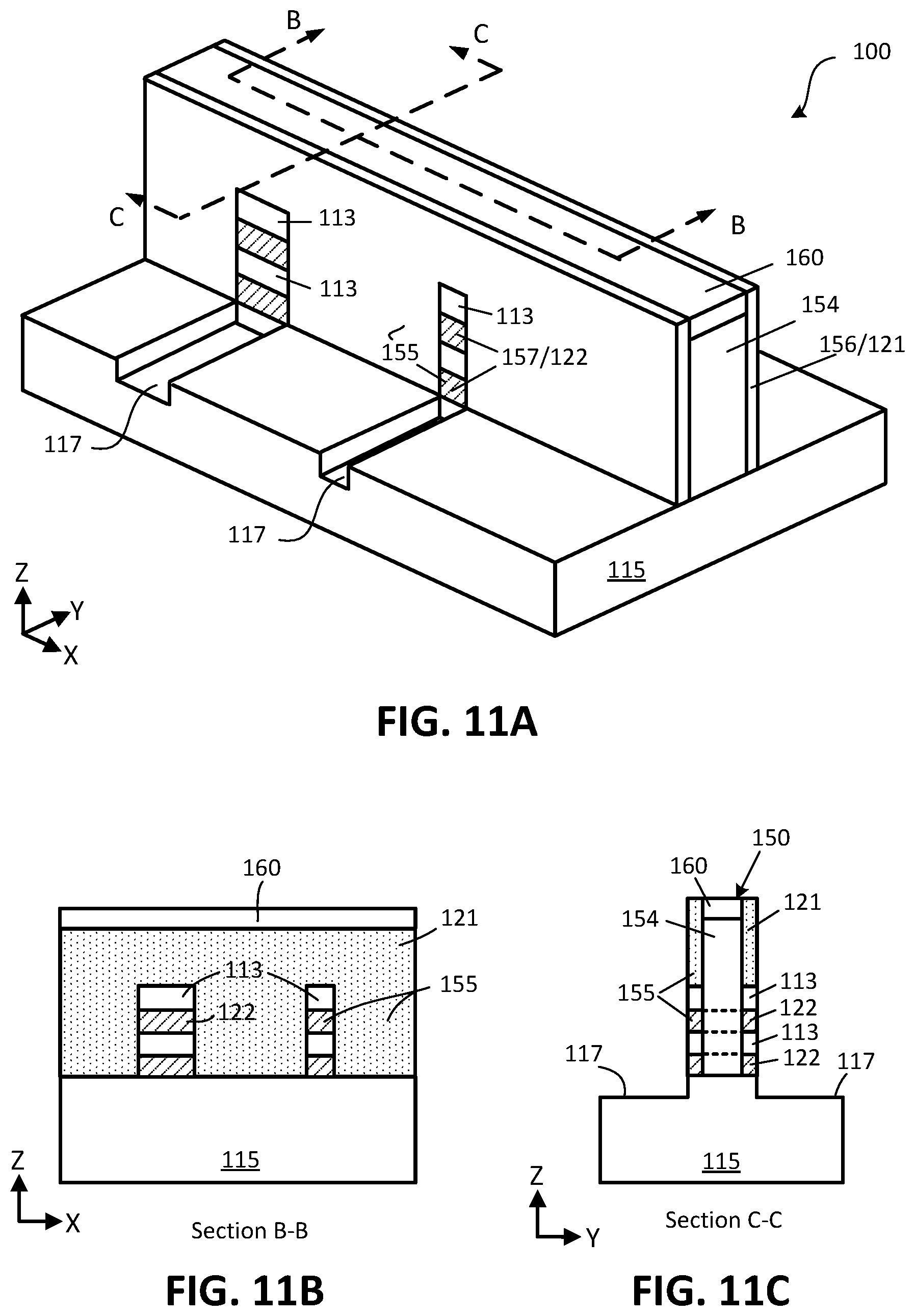 Patent US12328905 Figure 8 – Cavity spacer for nanowire transistors