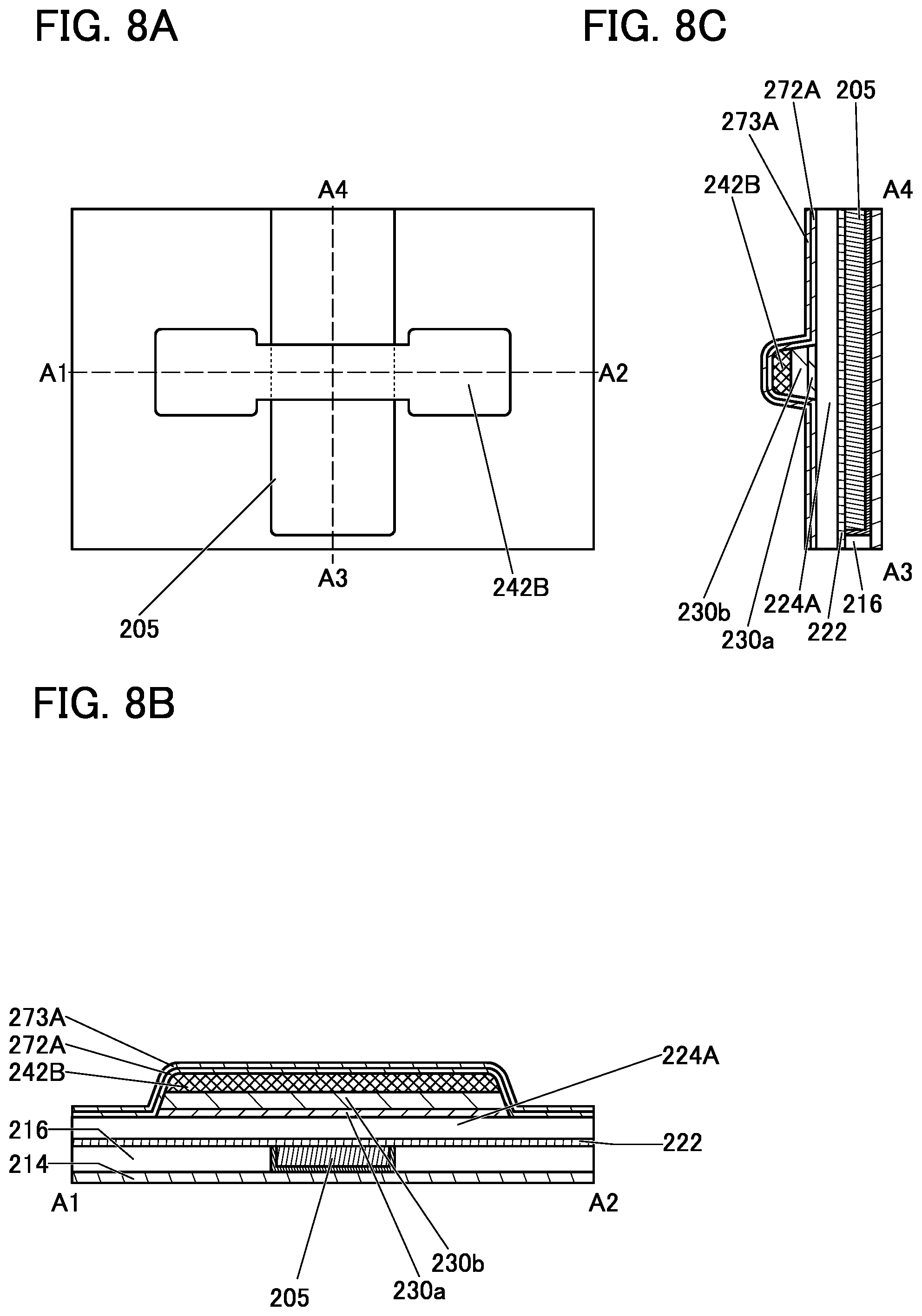 Patent US12328908 Figure 8 – Semiconductor device and method for manufacturing semiconductor device