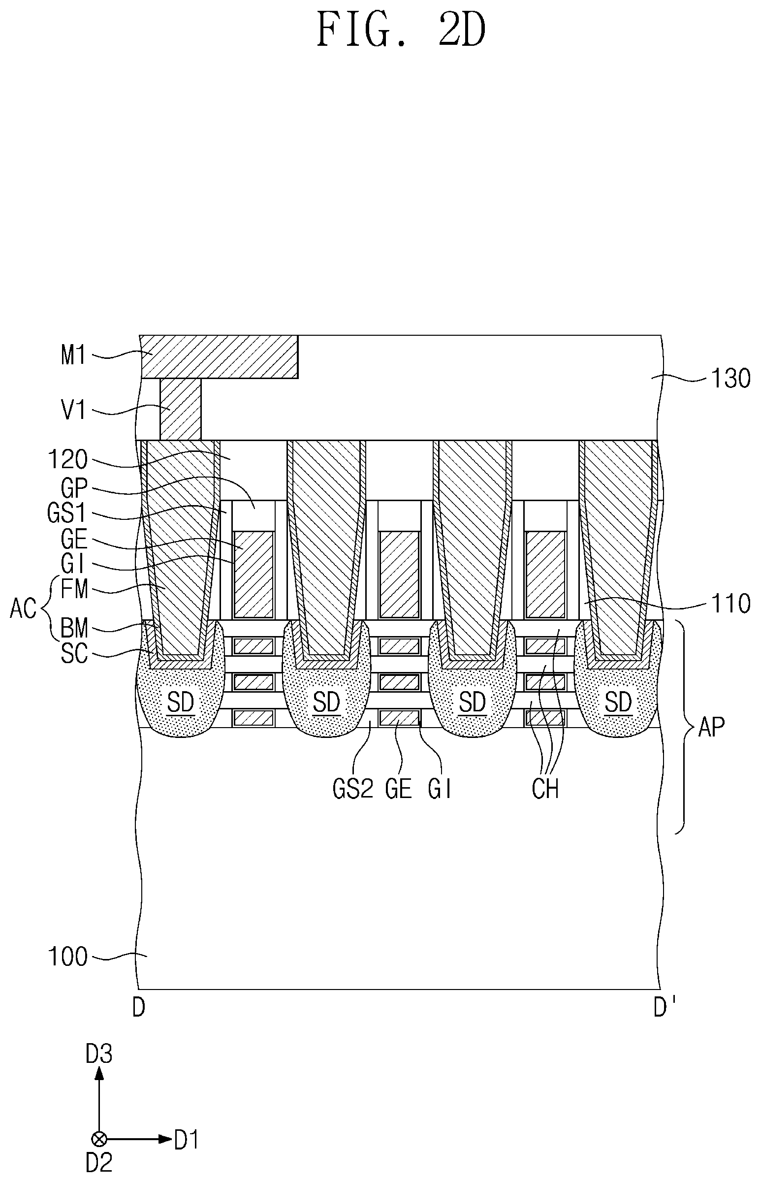 Patent US12328909 Figure 6 – Semiconductor devices and methods of fabricating the same