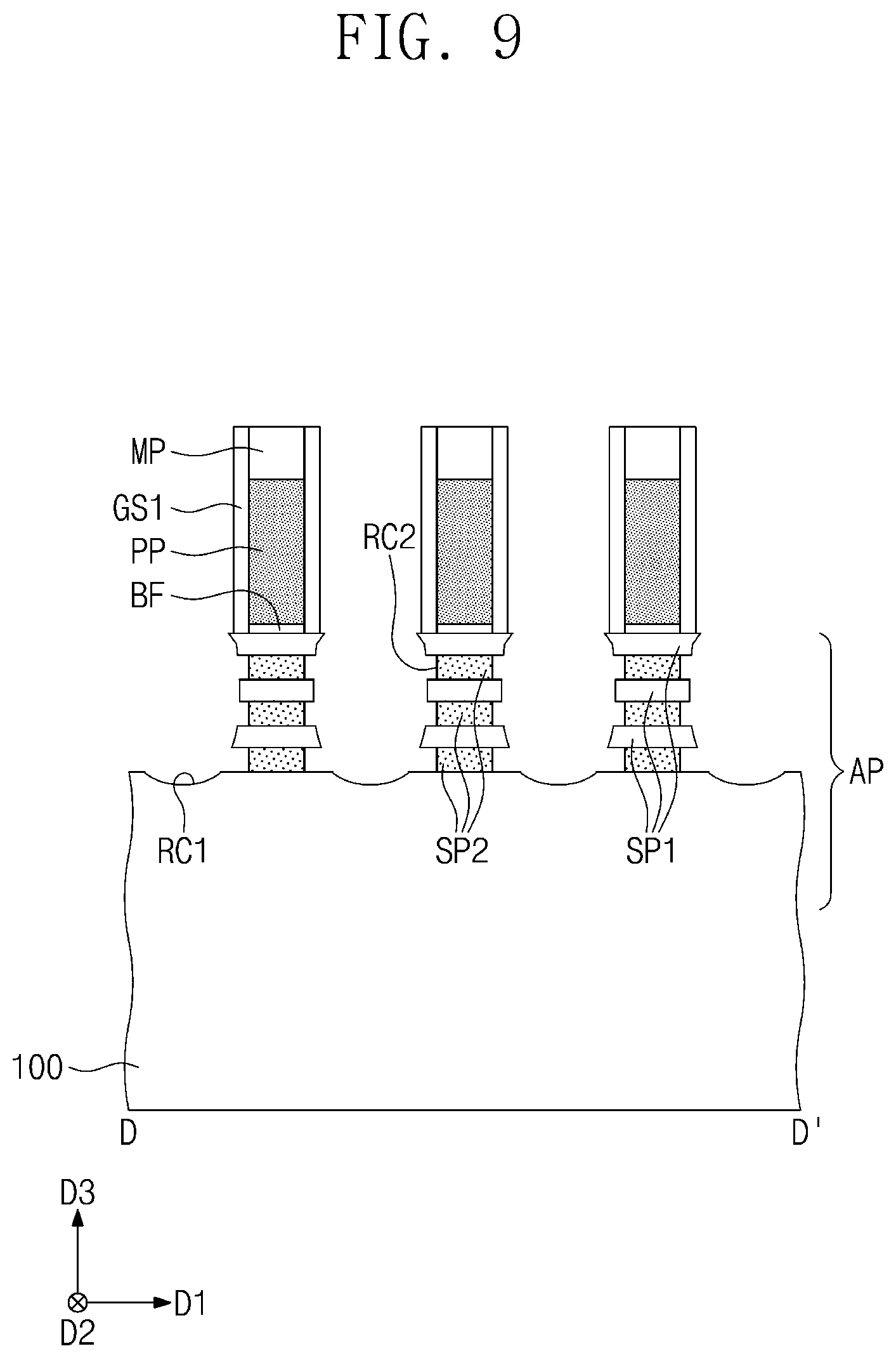 Patent US12328909 Figure 16 – Semiconductor devices and methods of fabricating the same
