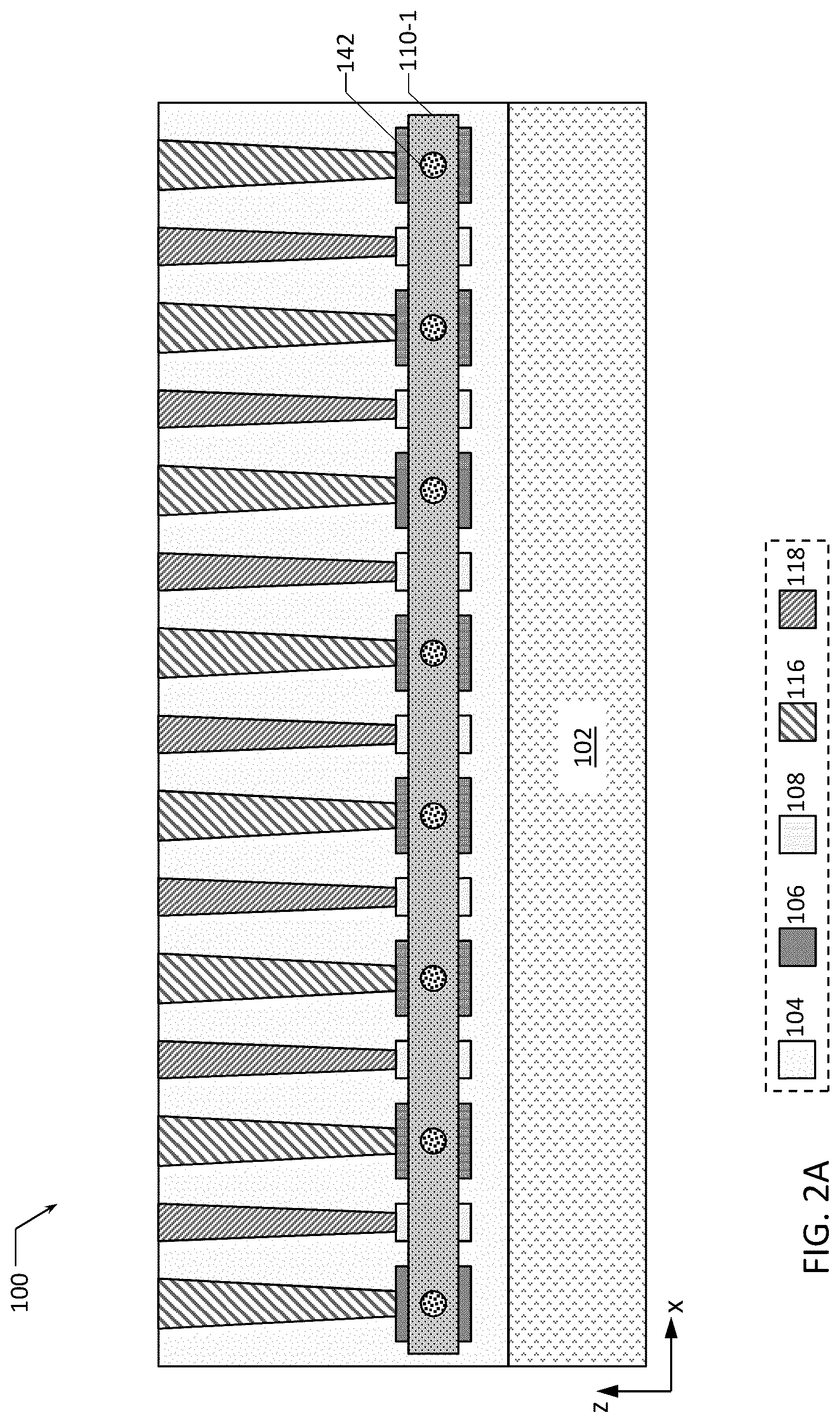 Patent US12328912 Figure 2 – Nanoribbon-based quantum dot devices