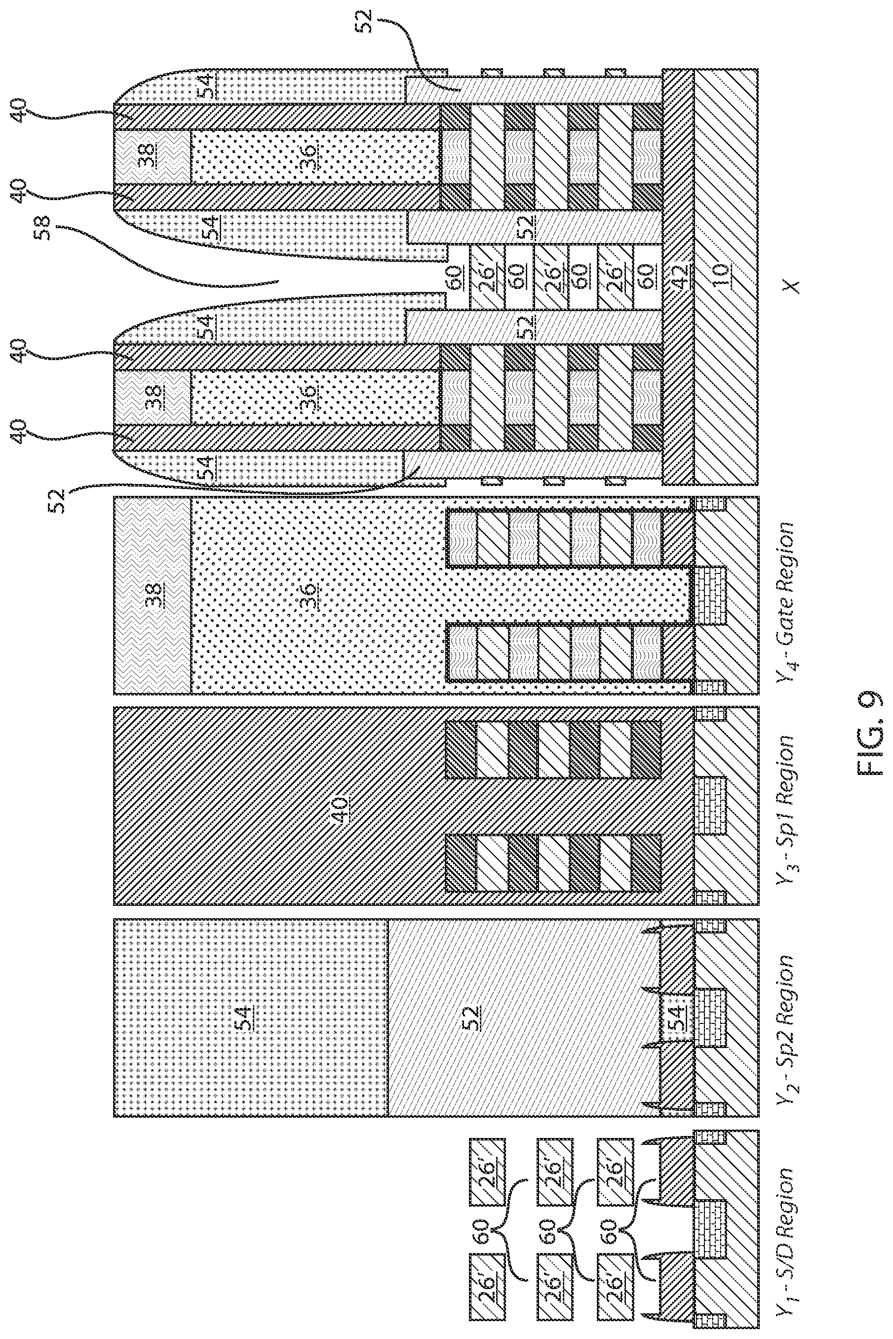 Patent US12328916 Figure 9 – CPP-agnostic source-drain contact formation for gate-all-around devices with dielectric isolation