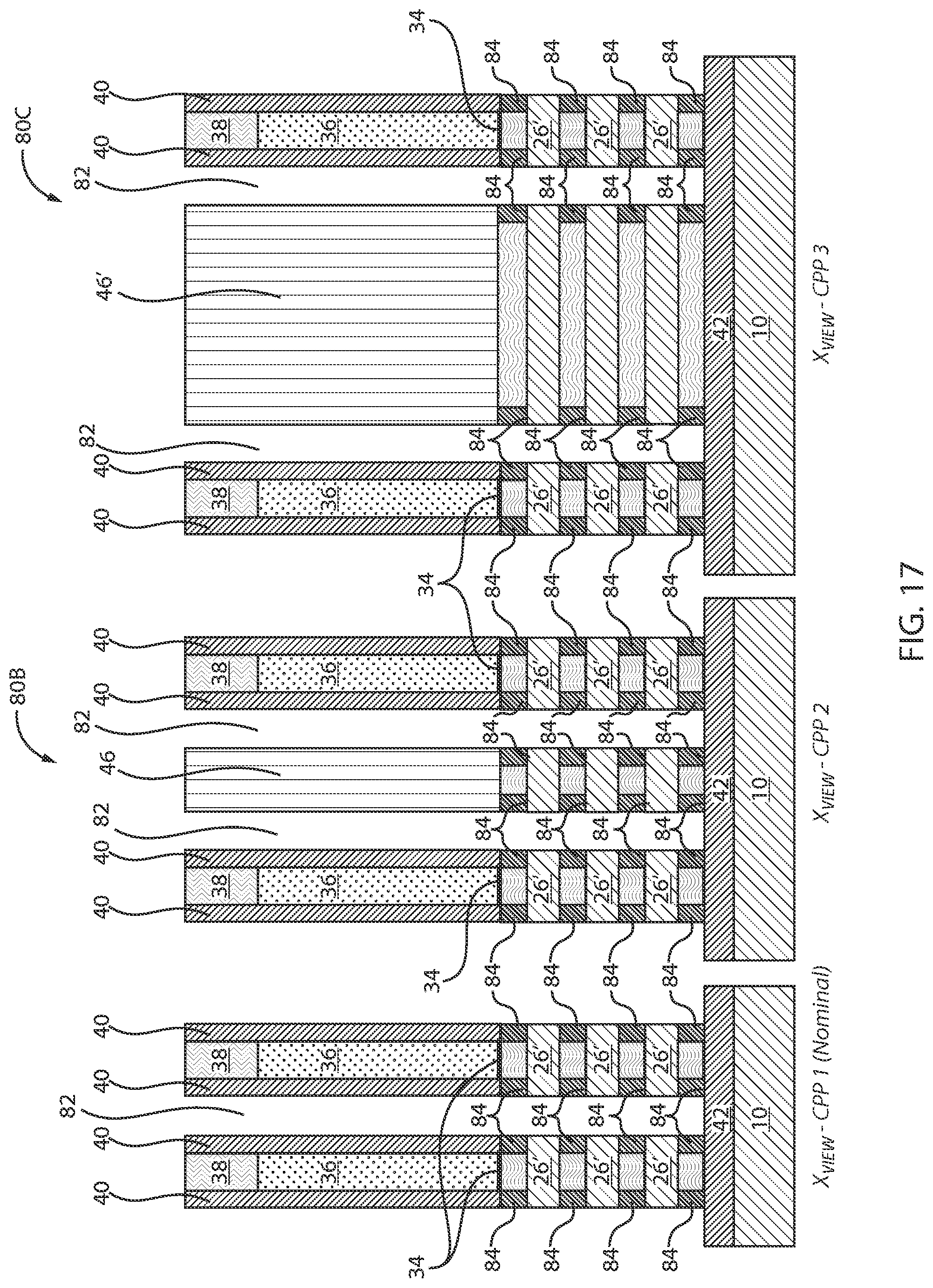 Patent US12328916 Figure 17 – CPP-agnostic source-drain contact formation for gate-all-around devices with dielectric isolation