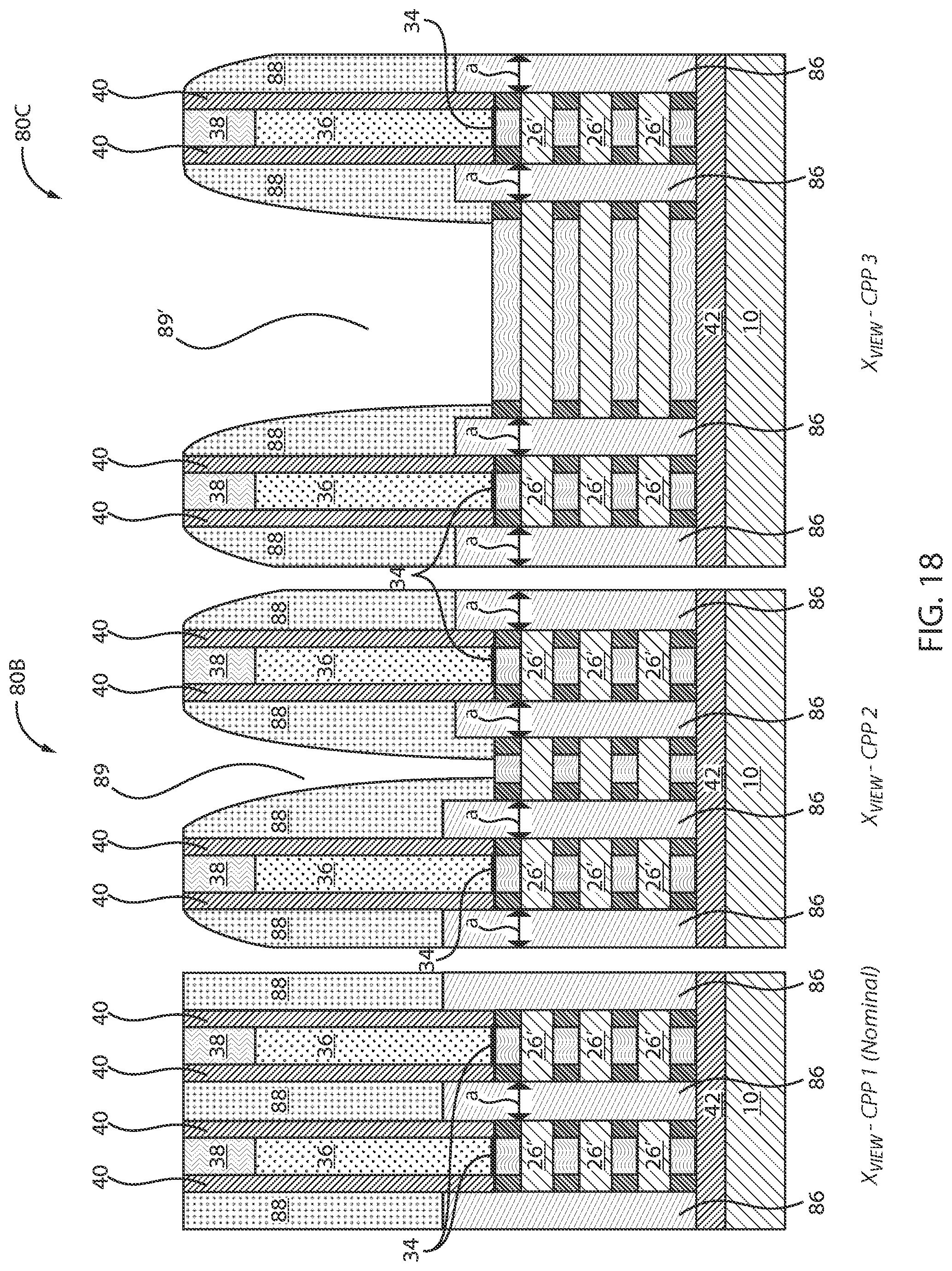Patent US12328916 Figure 18 – CPP-agnostic source-drain contact formation for gate-all-around devices with dielectric isolation
