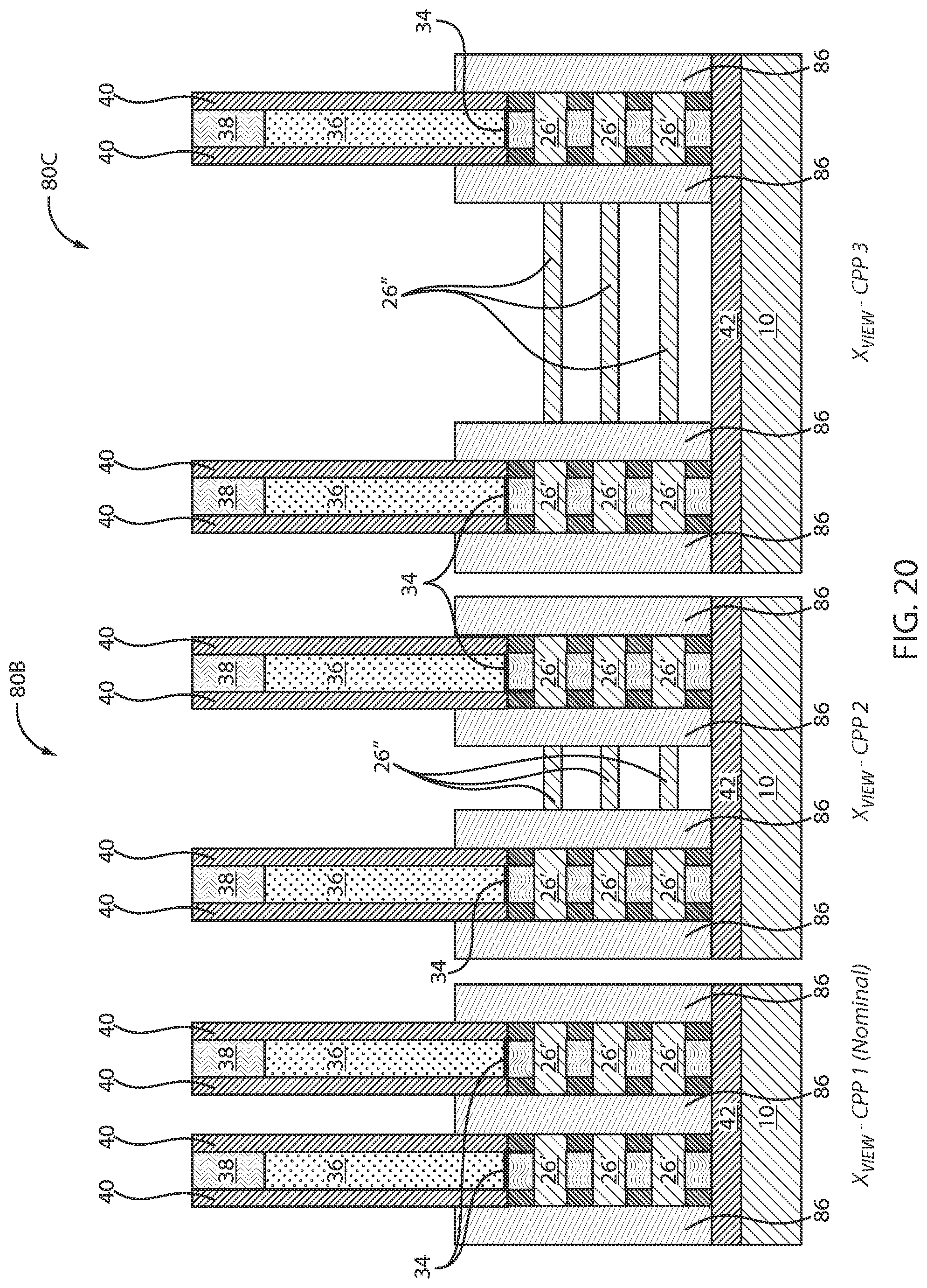 Patent US12328916 Figure 20 – CPP-agnostic source-drain contact formation for gate-all-around devices with dielectric isolation