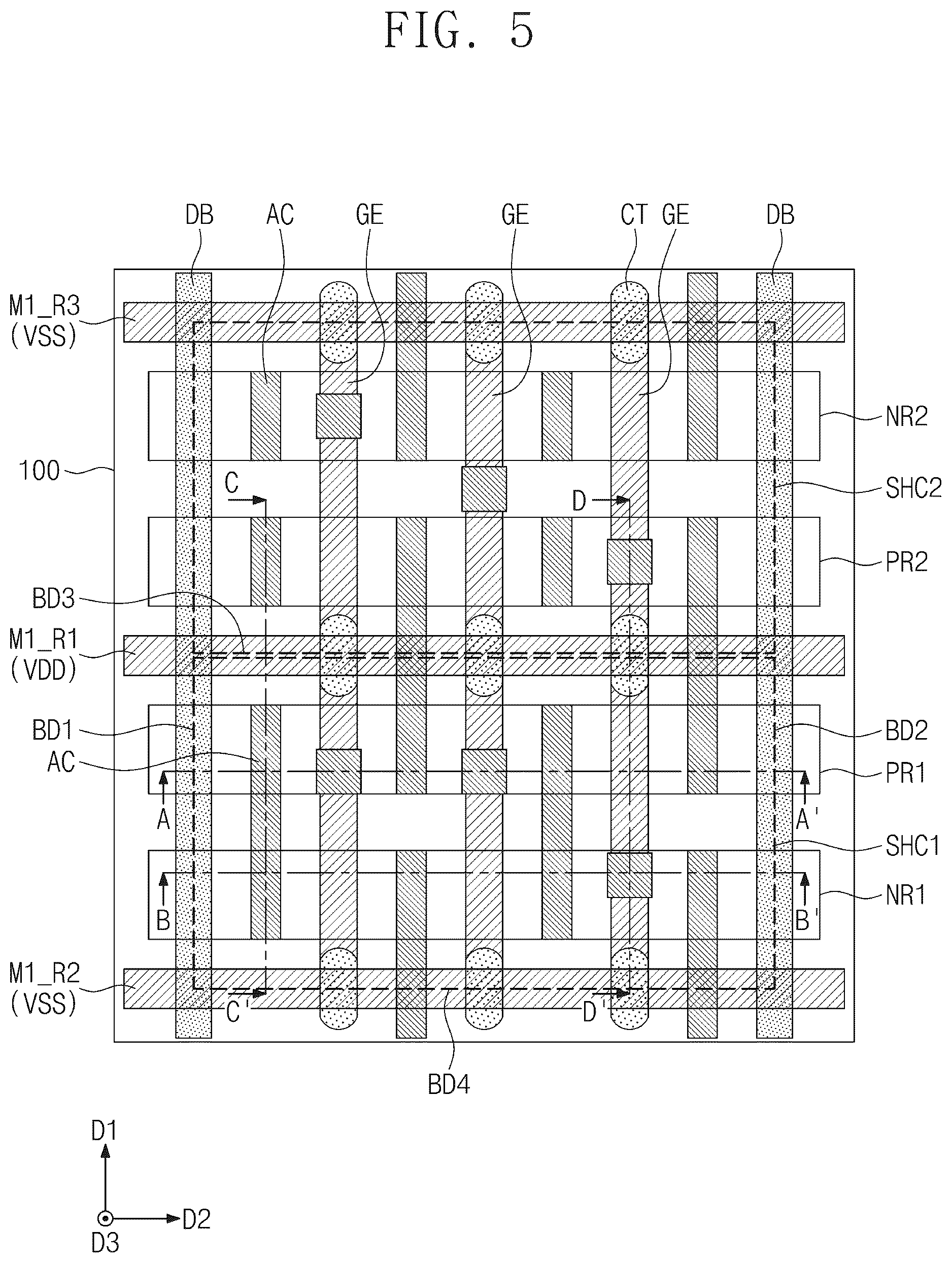 Patent US12328921 Figure 5 – Semiconductor device and method of fabricating the same