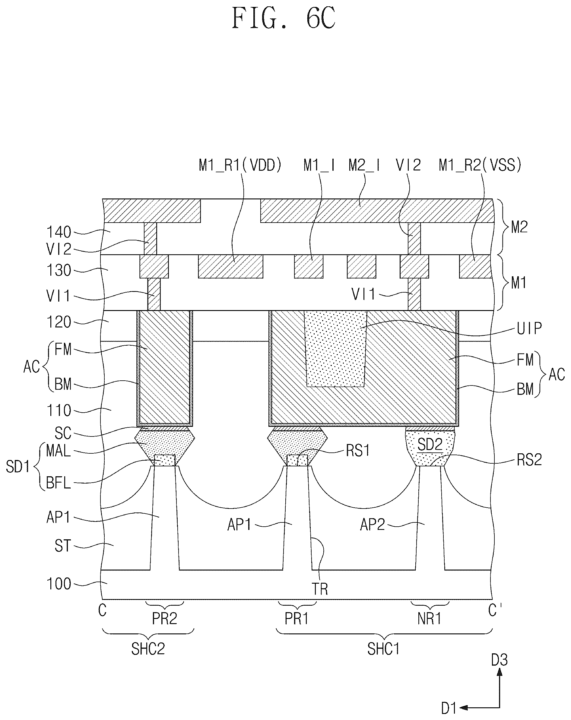 Patent US12328921 Figure 8 – Semiconductor device and method of fabricating the same