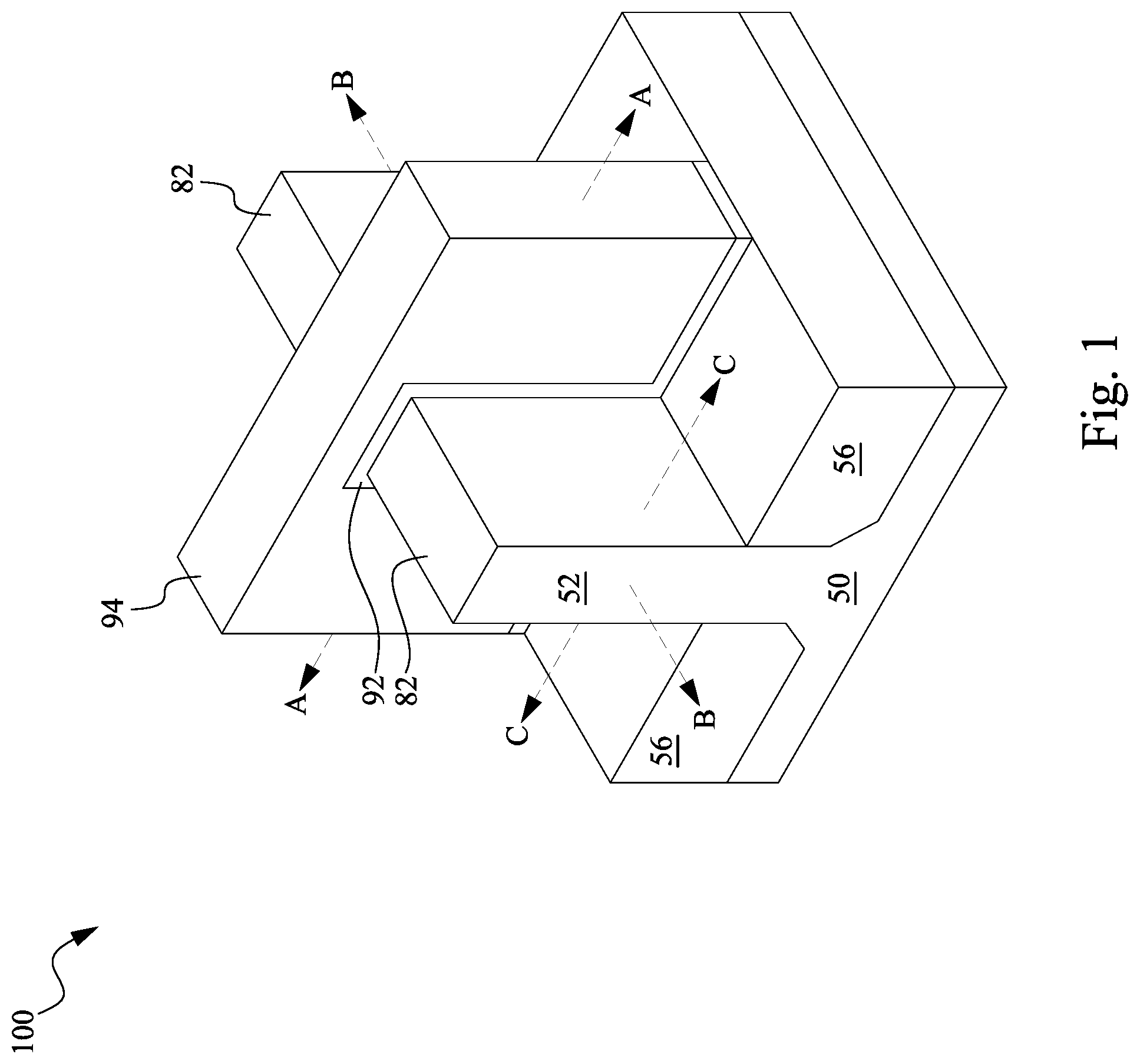 Patent US12328923 Figure 1 – Gate electrode deposition and structure formed thereby