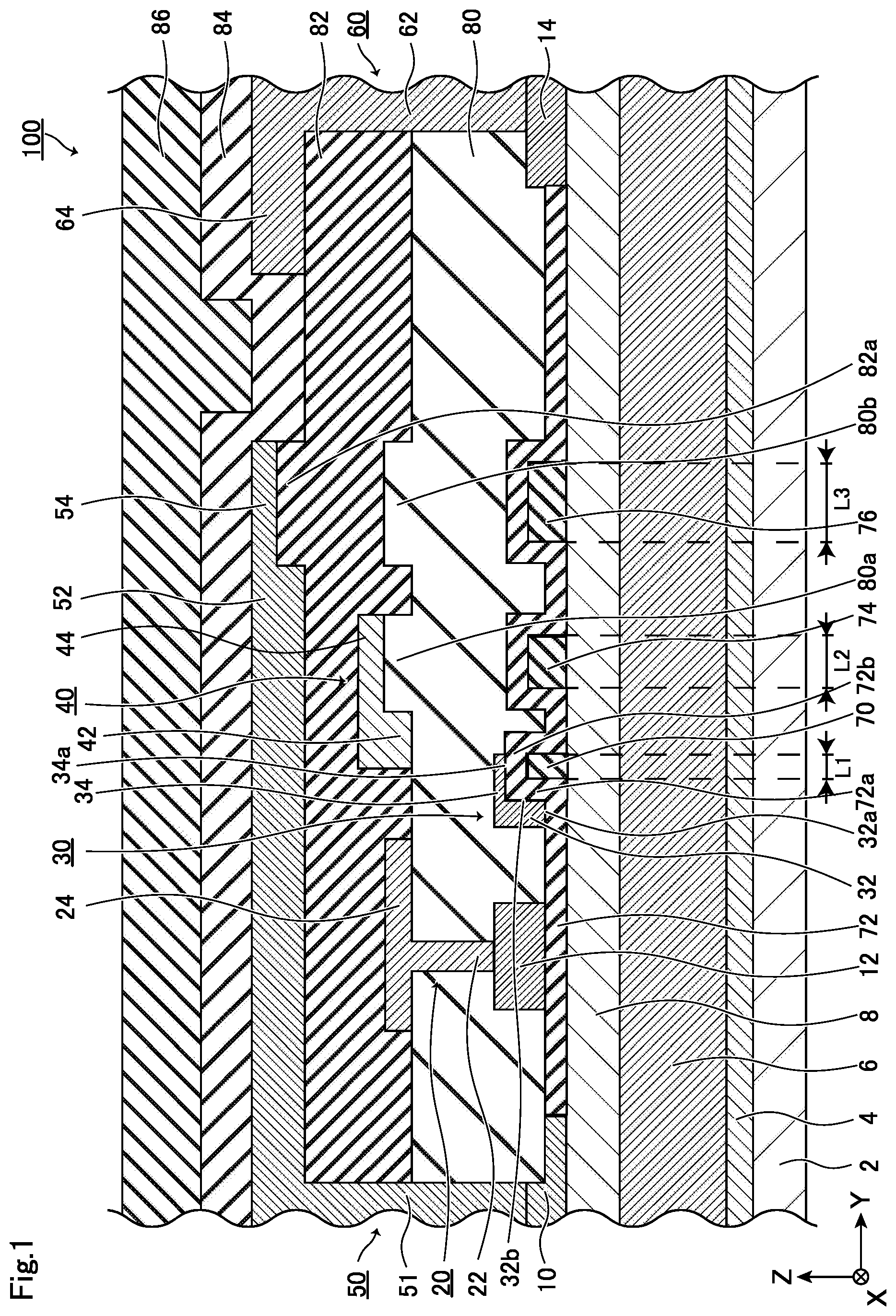 Patent US12328924 Figure 1 – Semiconductor device