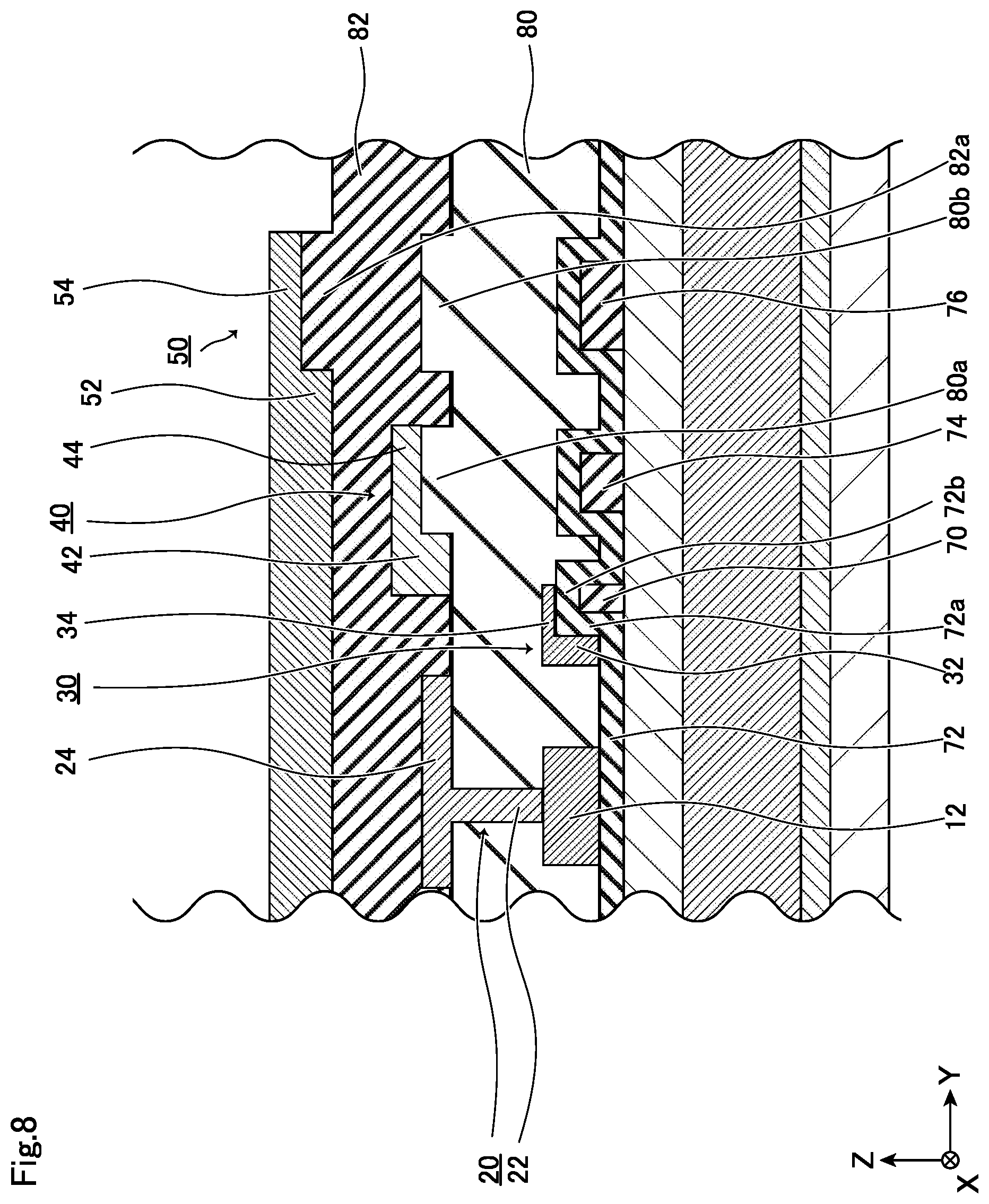 Patent US12328924 Figure 8 – Semiconductor device
