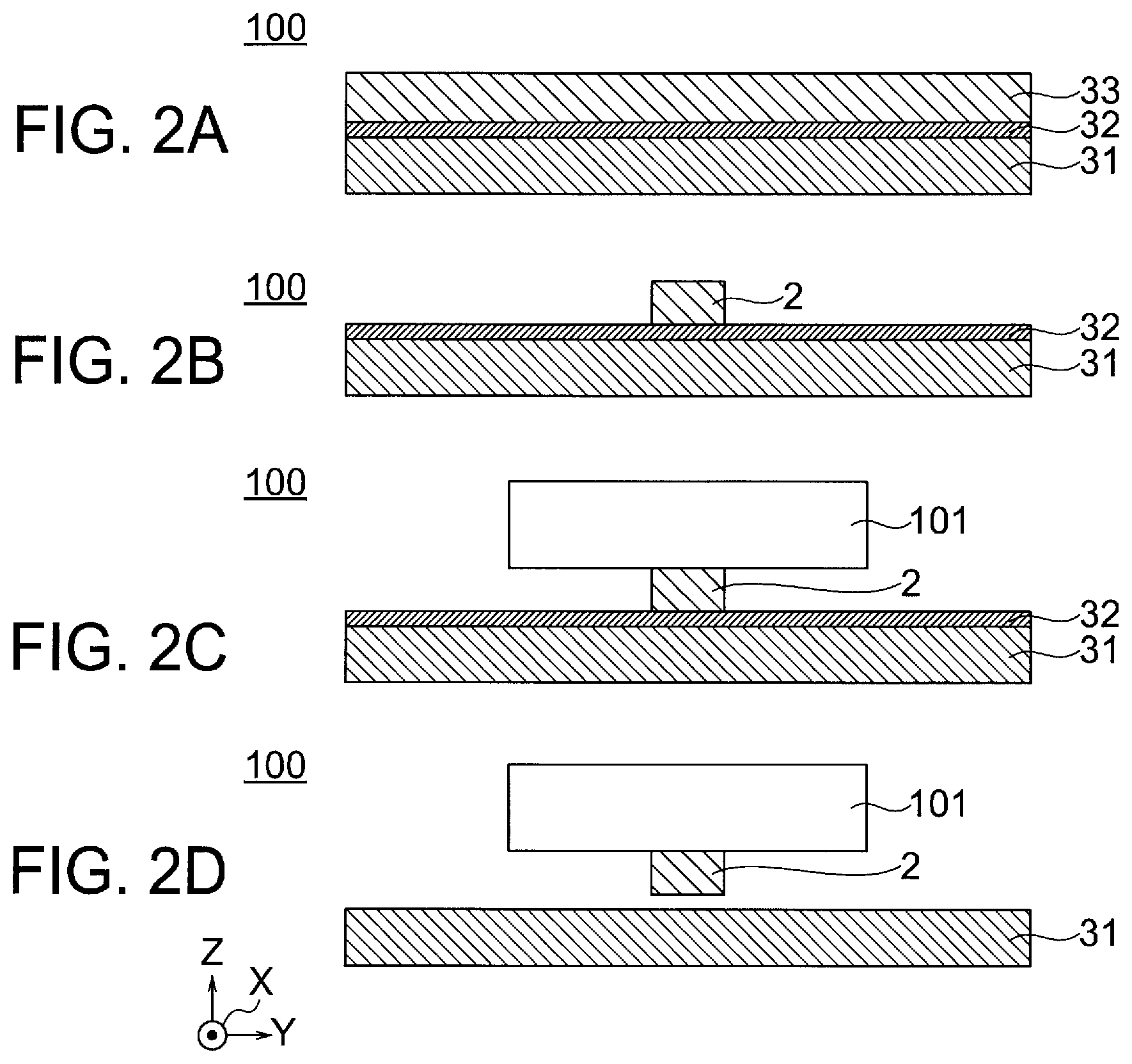 Patent US12328928 Figure 2 – Semiconductor element unit and method of manufacturing thereof, semiconductor element unit supply substrate, and semiconductor packaging circuit and method of manufacturing thereof