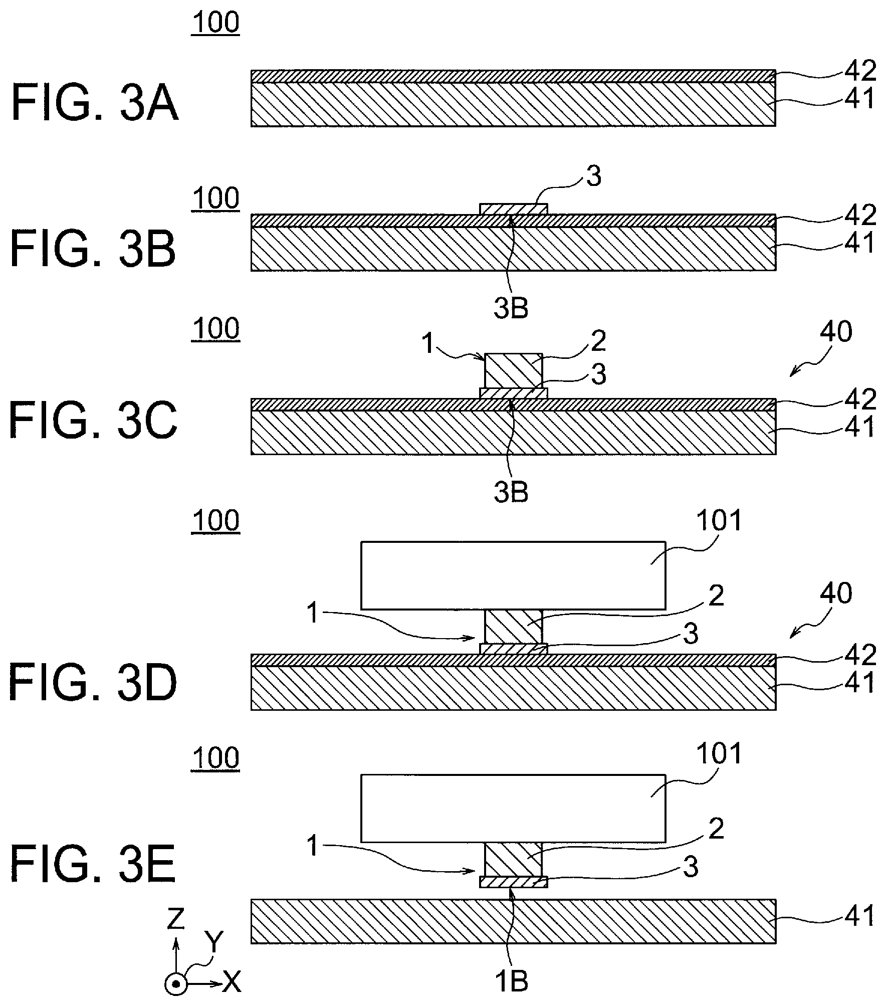 Patent US12328928 Figure 3 – Semiconductor element unit and method of manufacturing thereof, semiconductor element unit supply substrate, and semiconductor packaging circuit and method of manufacturing thereof