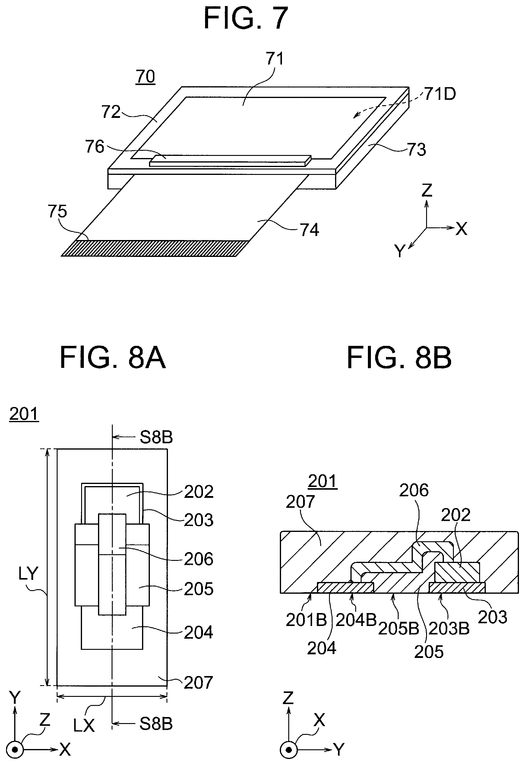 Patent US12328928 Figure 7 – Semiconductor element unit and method of manufacturing thereof, semiconductor element unit supply substrate, and semiconductor packaging circuit and method of manufacturing thereof
