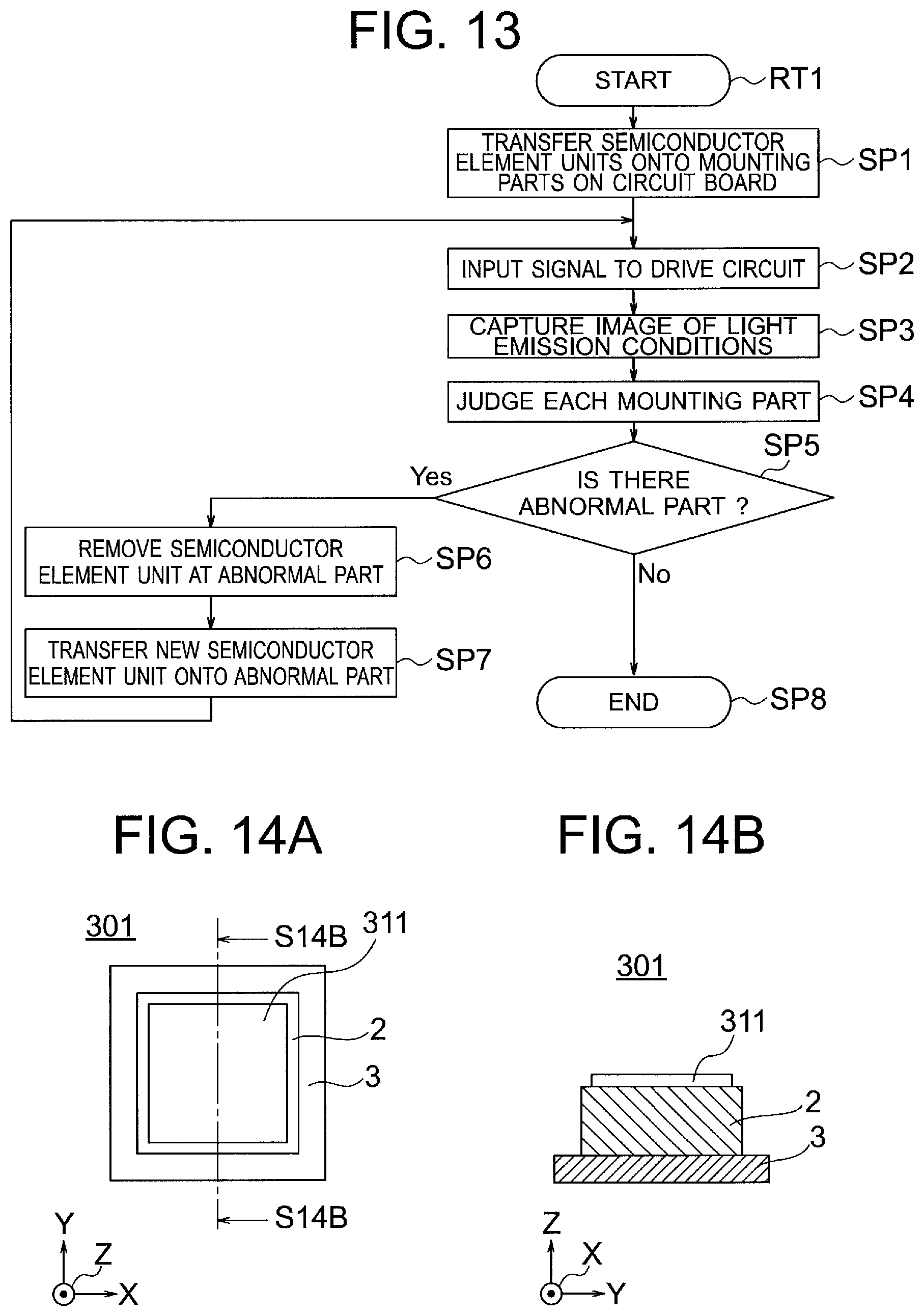 Patent US12328928 Figure 11 – Semiconductor element unit and method of manufacturing thereof, semiconductor element unit supply substrate, and semiconductor packaging circuit and method of manufacturing thereof