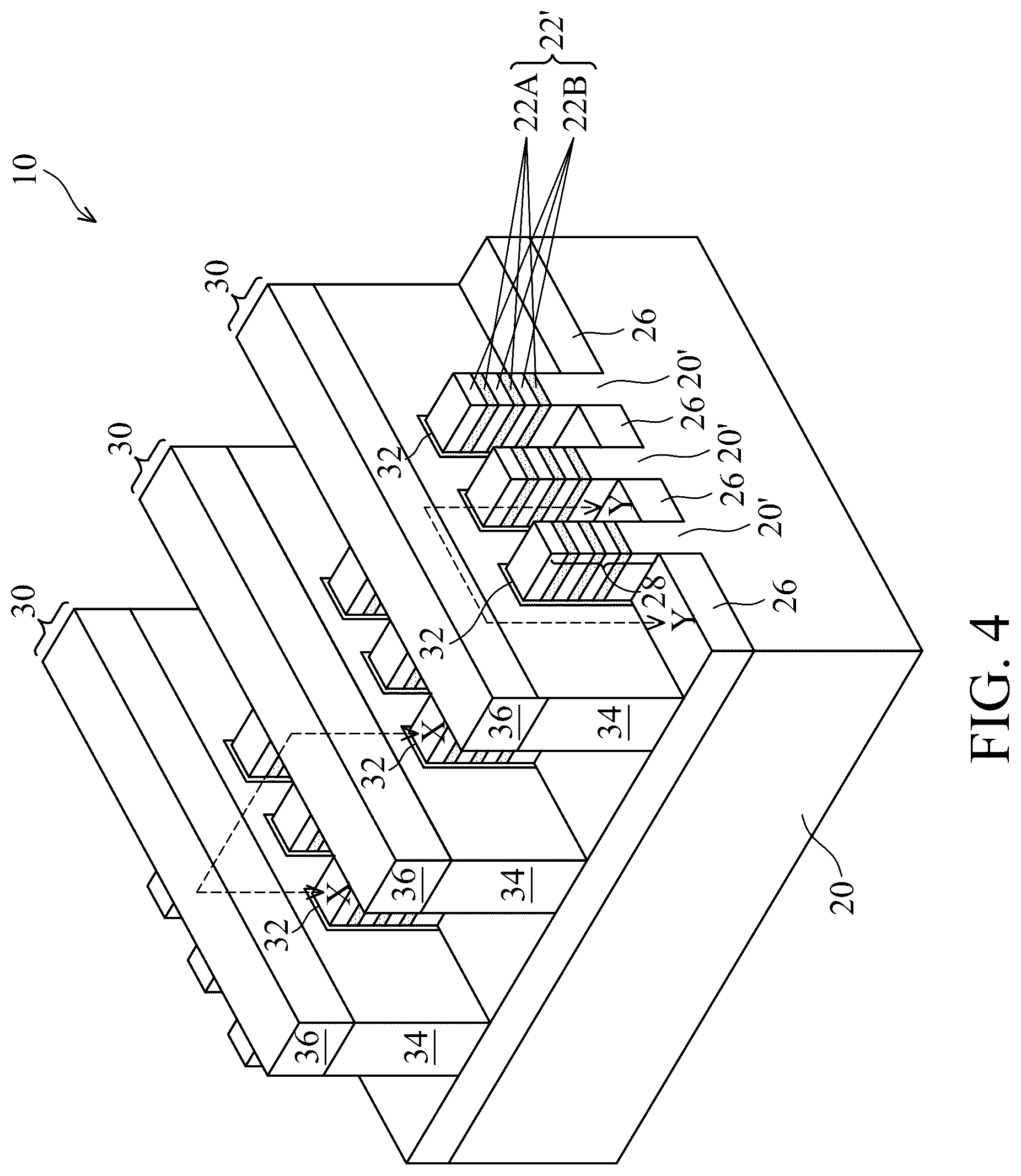 Patent US12328929 Figure 4 – Method of forming thin dummy sidewall spacers for transistors with reduced pitches